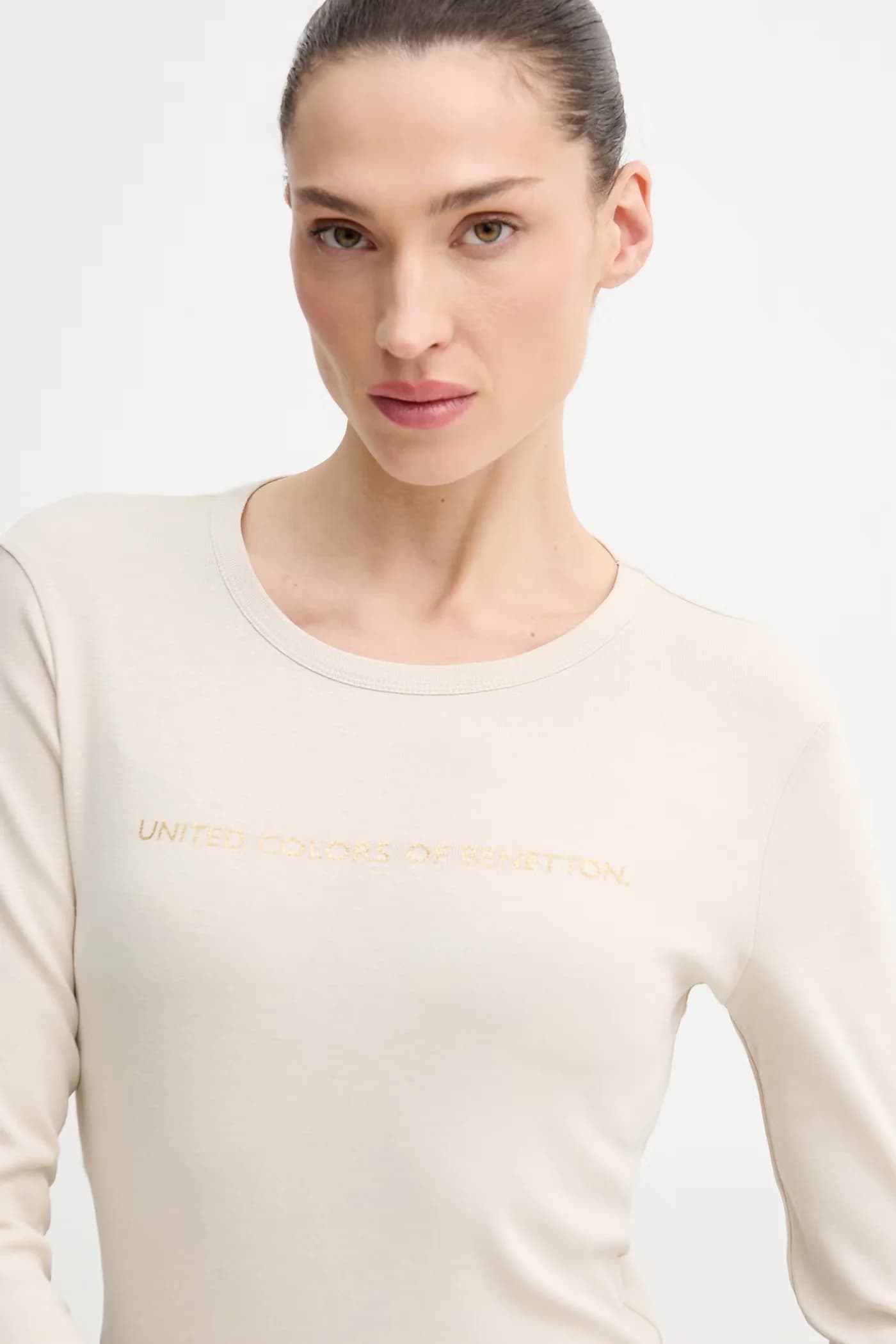 Хлопковая рубашка с длинным рукавом - фото 4