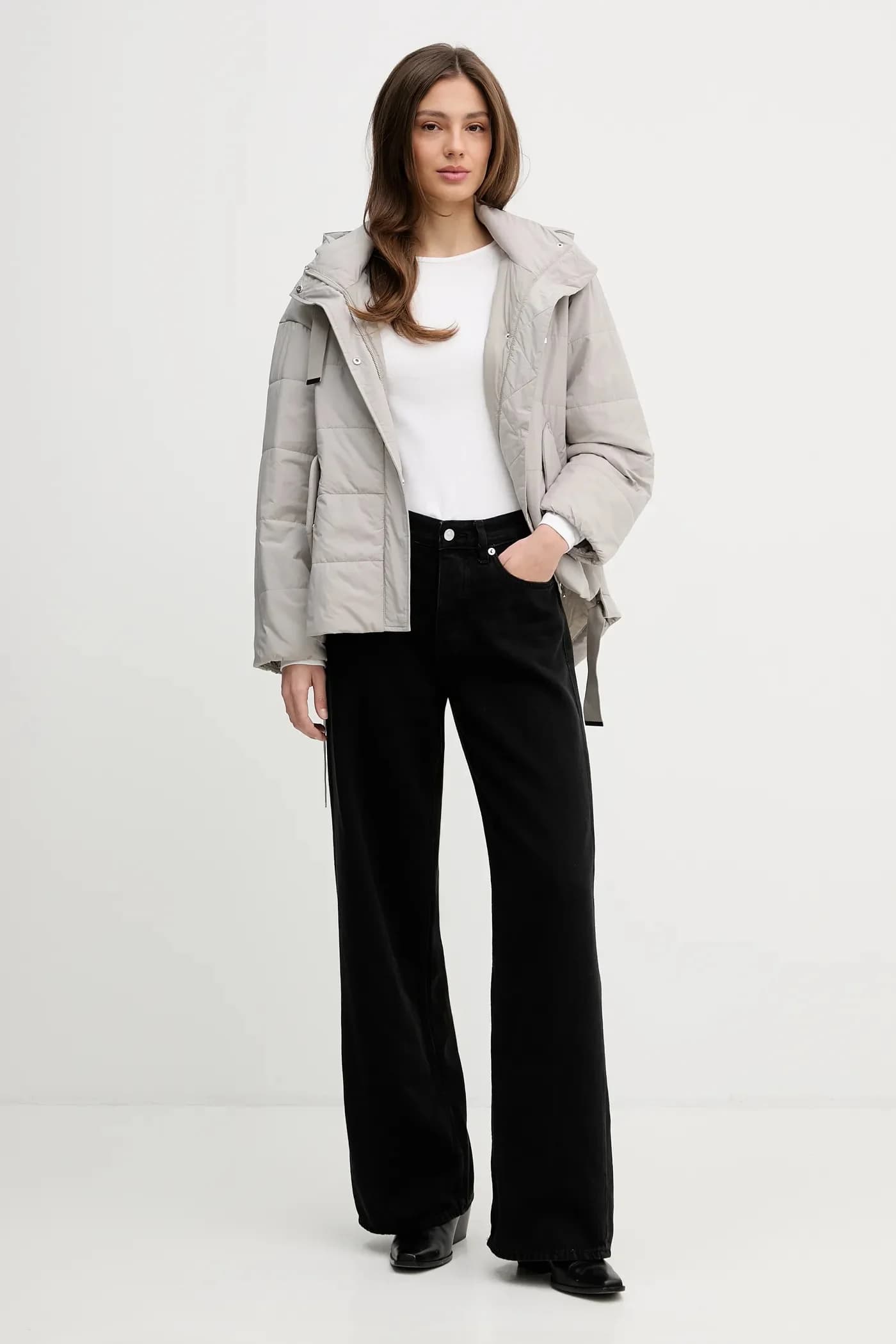 Хлопковая рубашка с длинным рукавом - фото 2