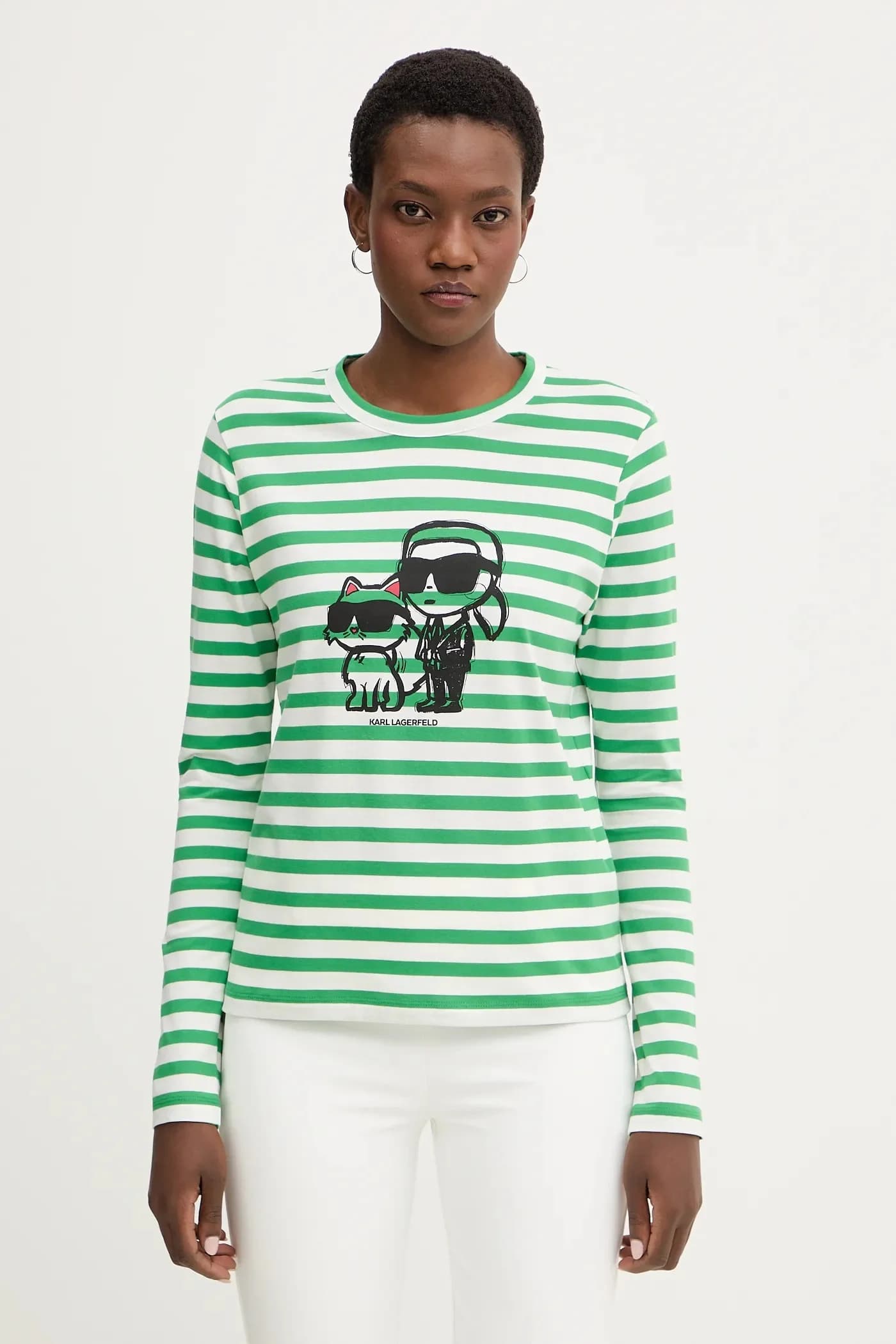 IKON хлопковая рубашка с длинными рукавами