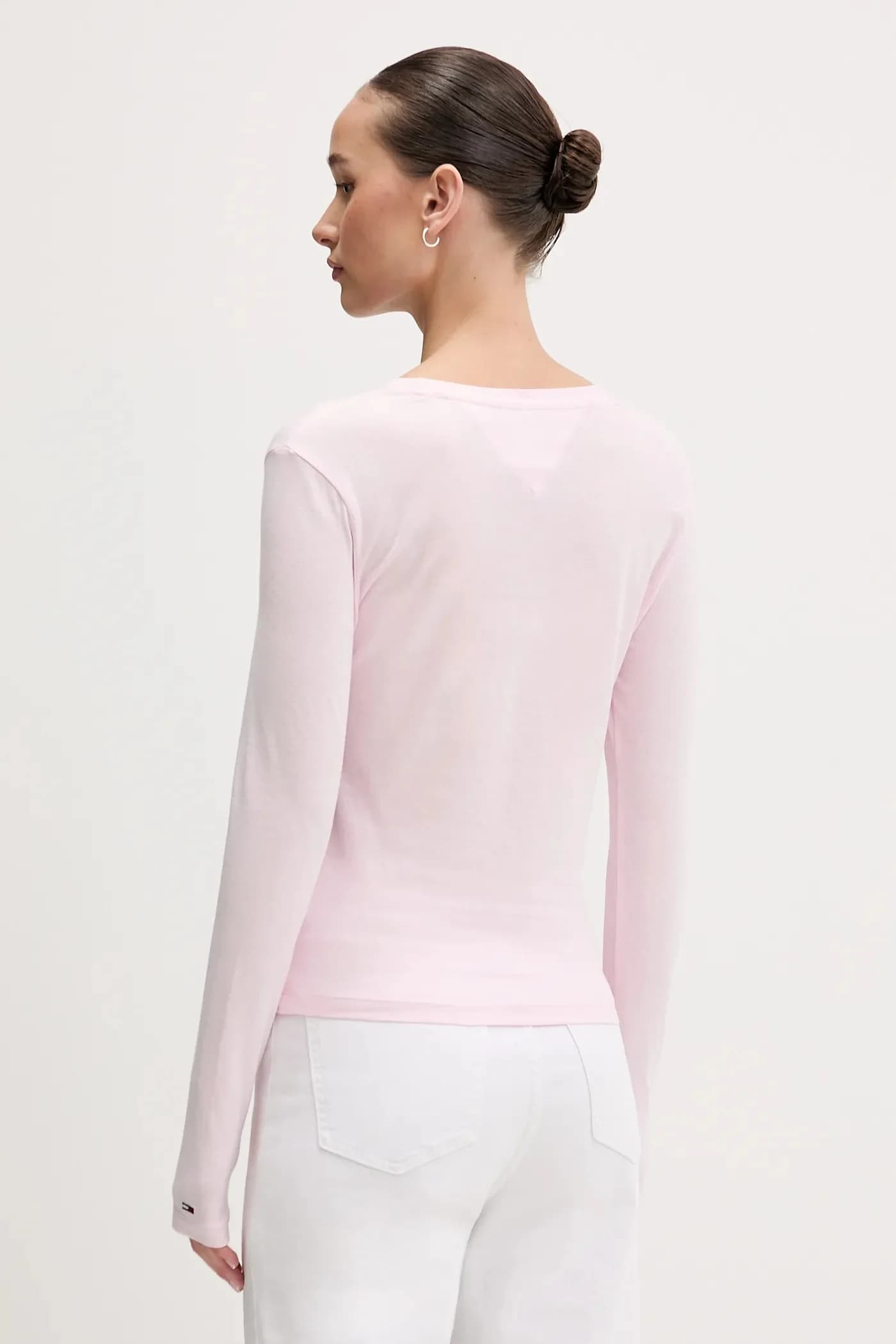 Хлопковая рубашка с длинным рукавом - фото 3