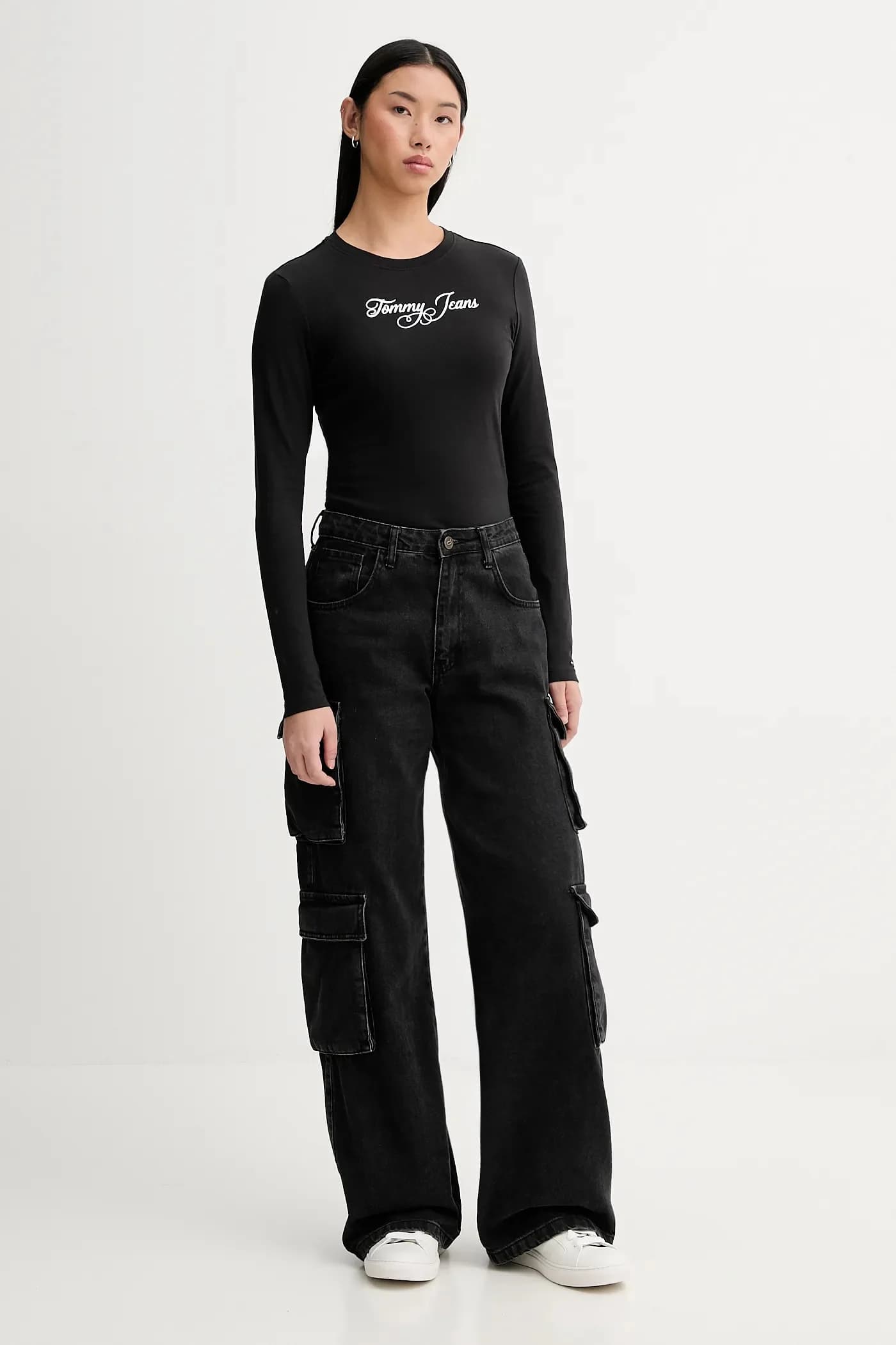 Хлопковая рубашка с длинным рукавом - фото 2