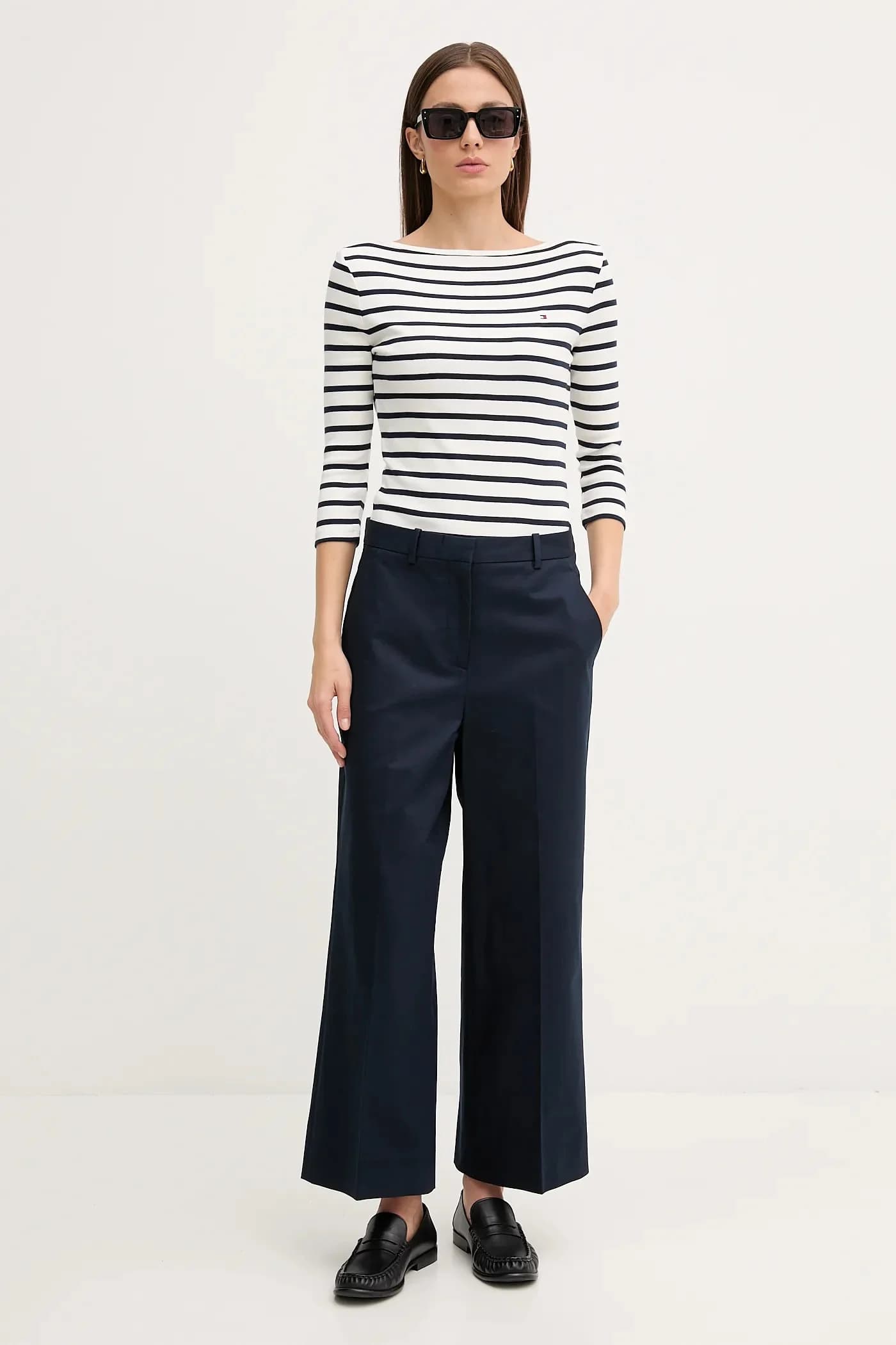 Хлопковая рубашка с длинным рукавом - фото 2