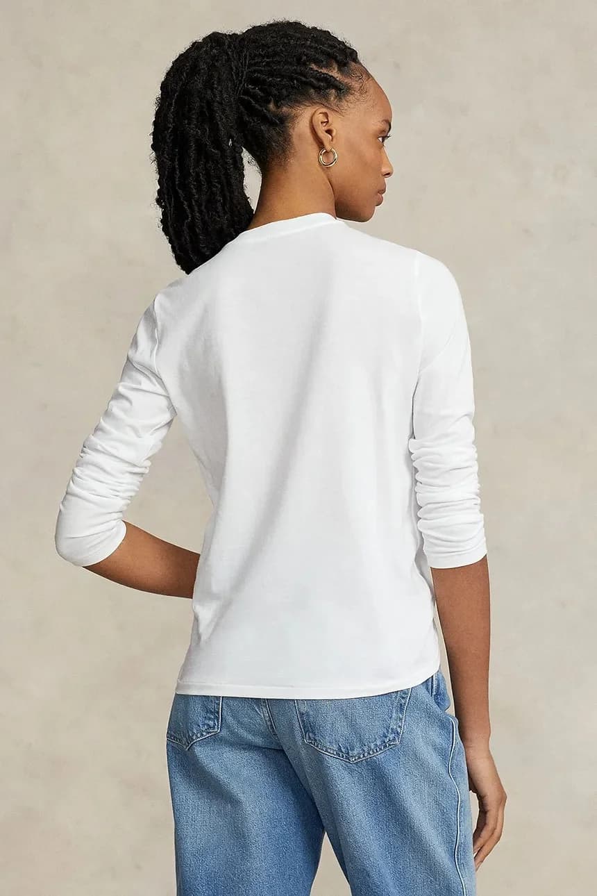 Хлопковая рубашка с длинным рукавом - фото 2