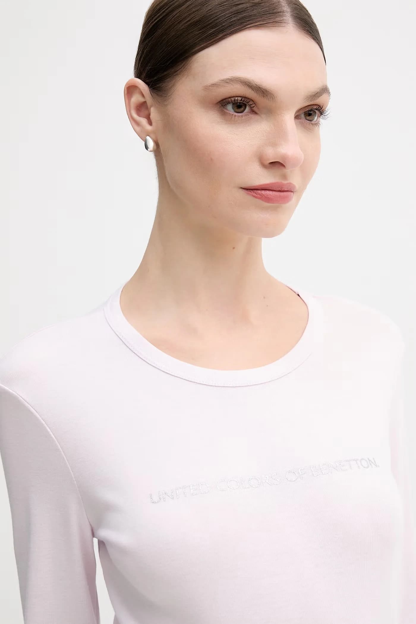 Хлопковая рубашка с длинным рукавом - фото 3