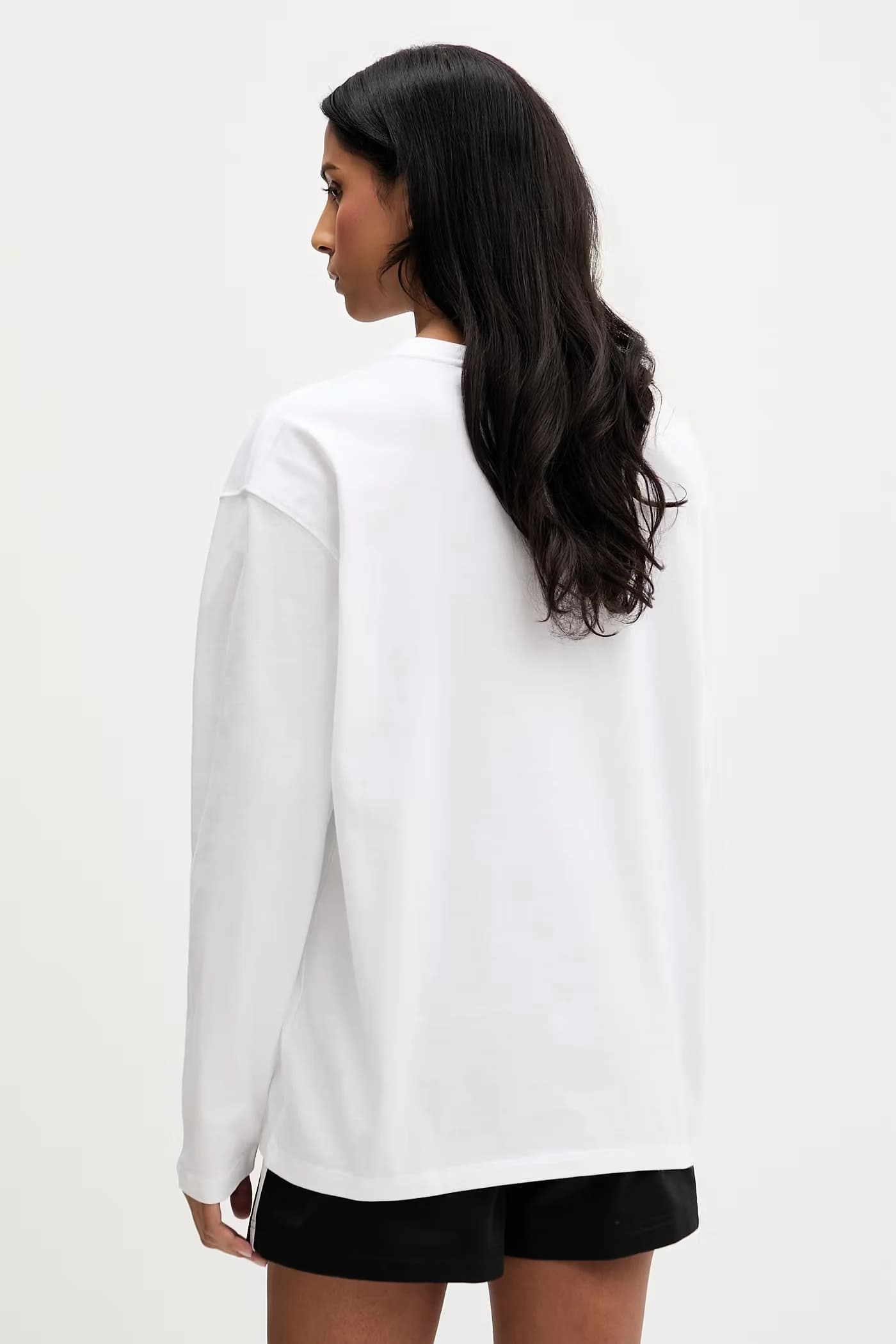 Хлопковая рубашка с длинным рукавом - фото 3