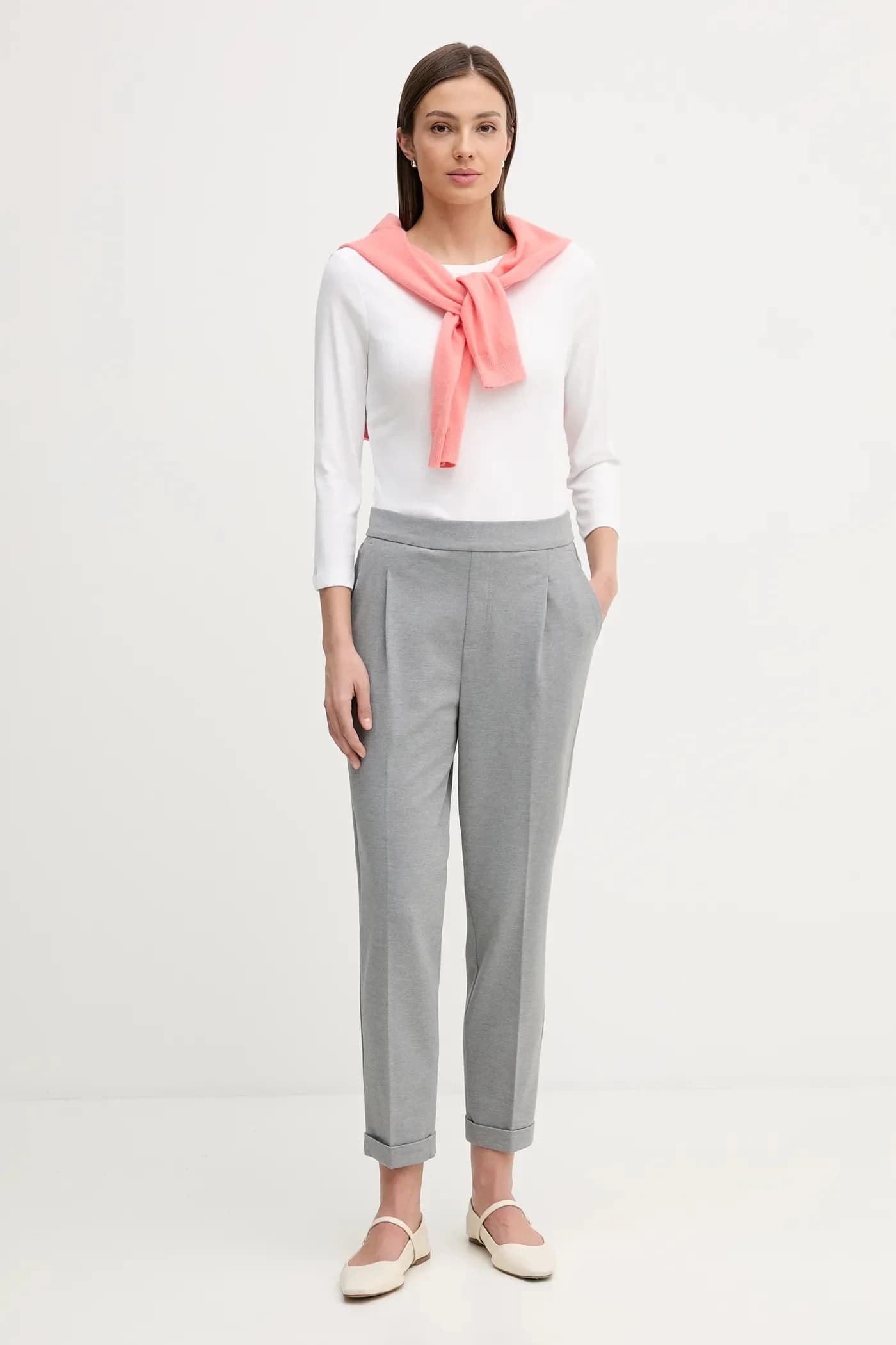 Хлопковая рубашка с длинным рукавом - фото 2