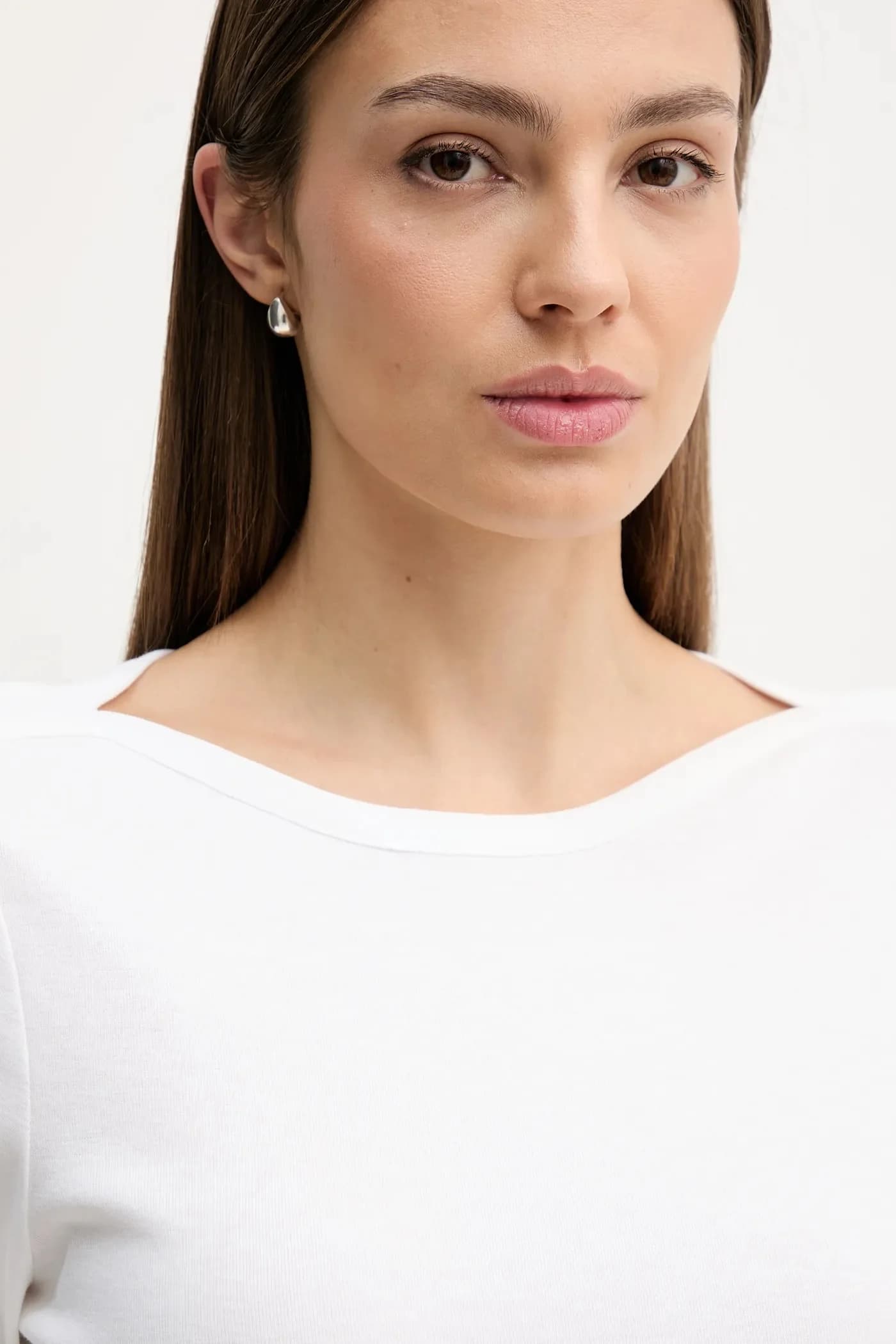 Хлопковая рубашка с длинным рукавом - фото 4