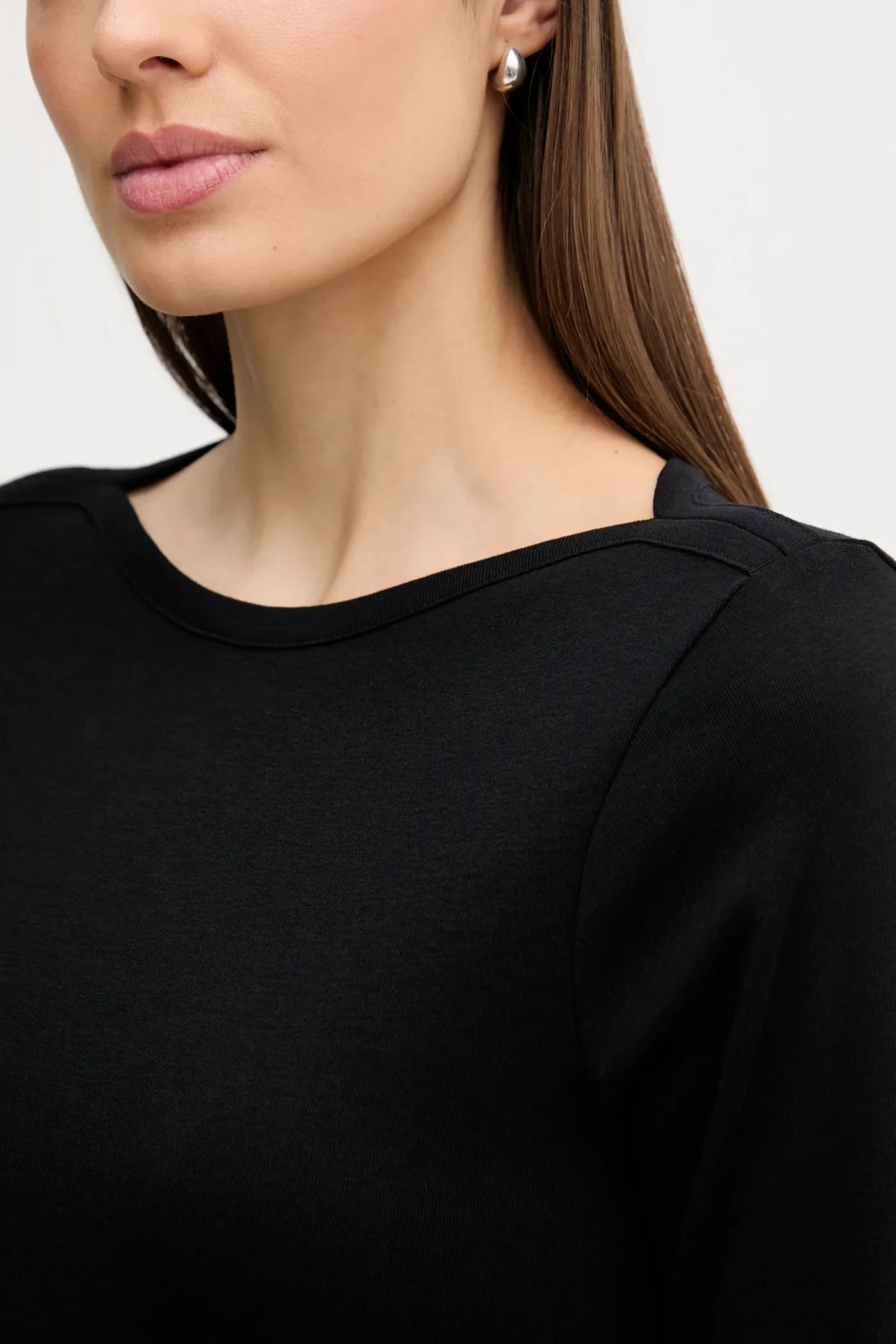 Хлопковая рубашка с длинным рукавом - фото 5