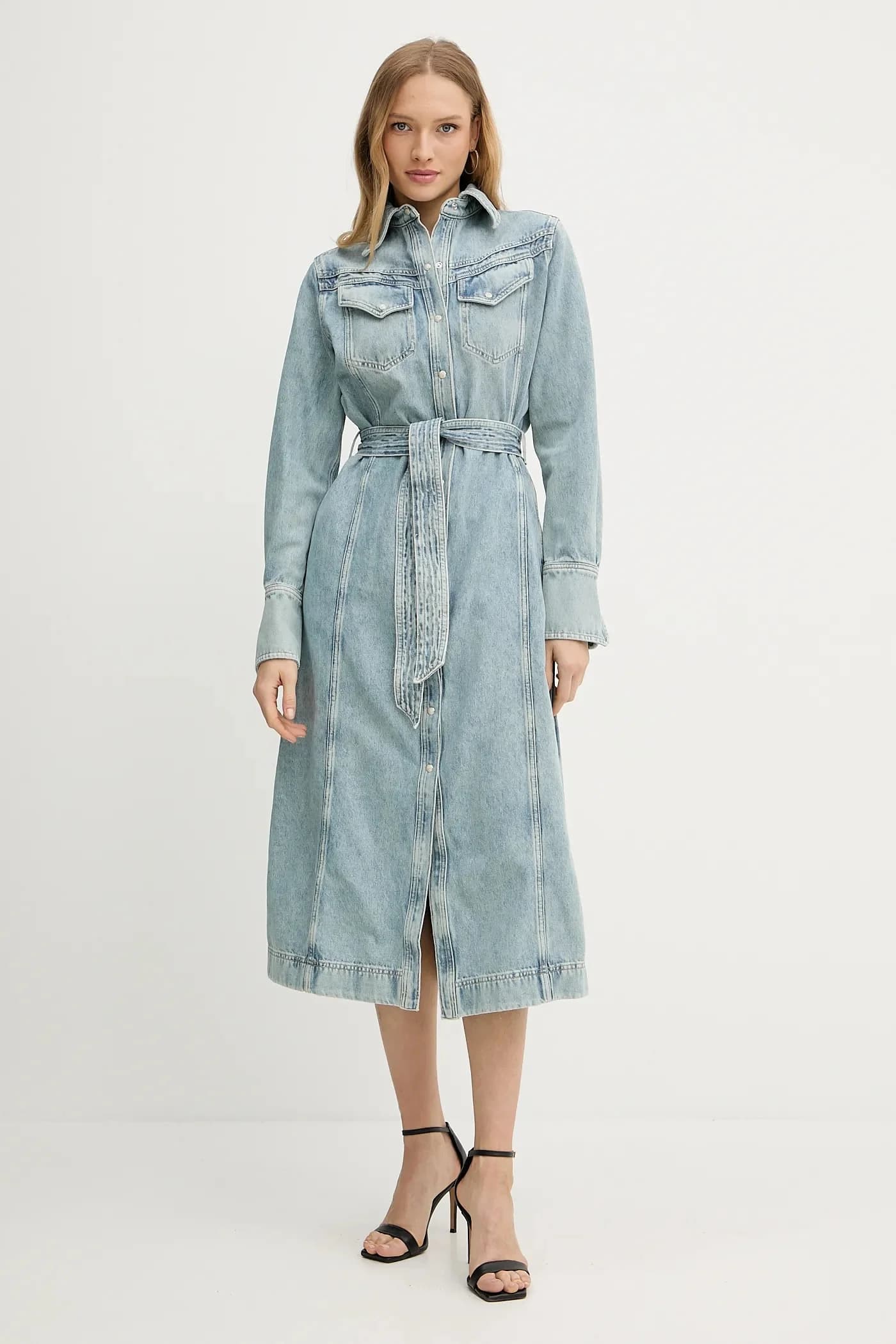 C_Denim Dress 3.0 джинсовое платье