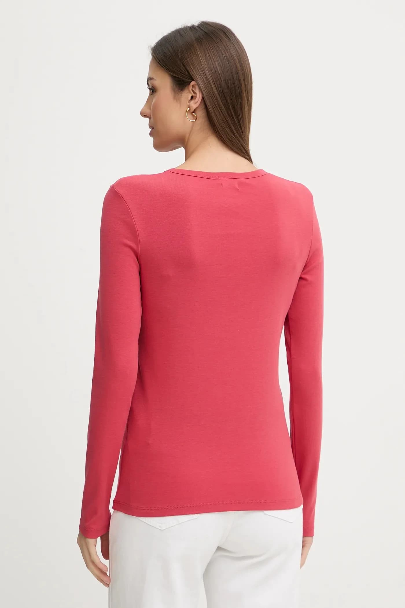 Хлопковая рубашка с длинным рукавом - фото 3