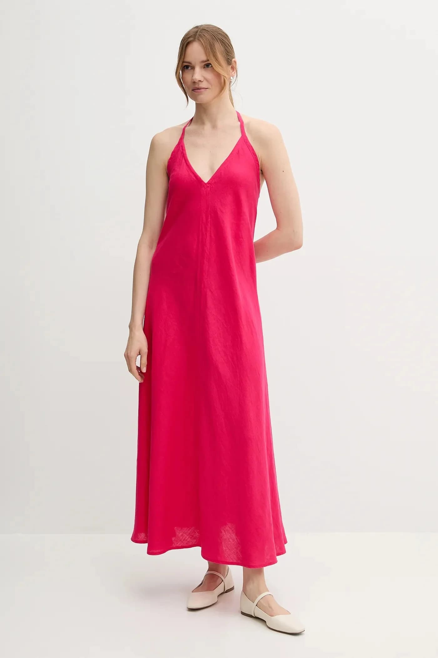 Льняное платье