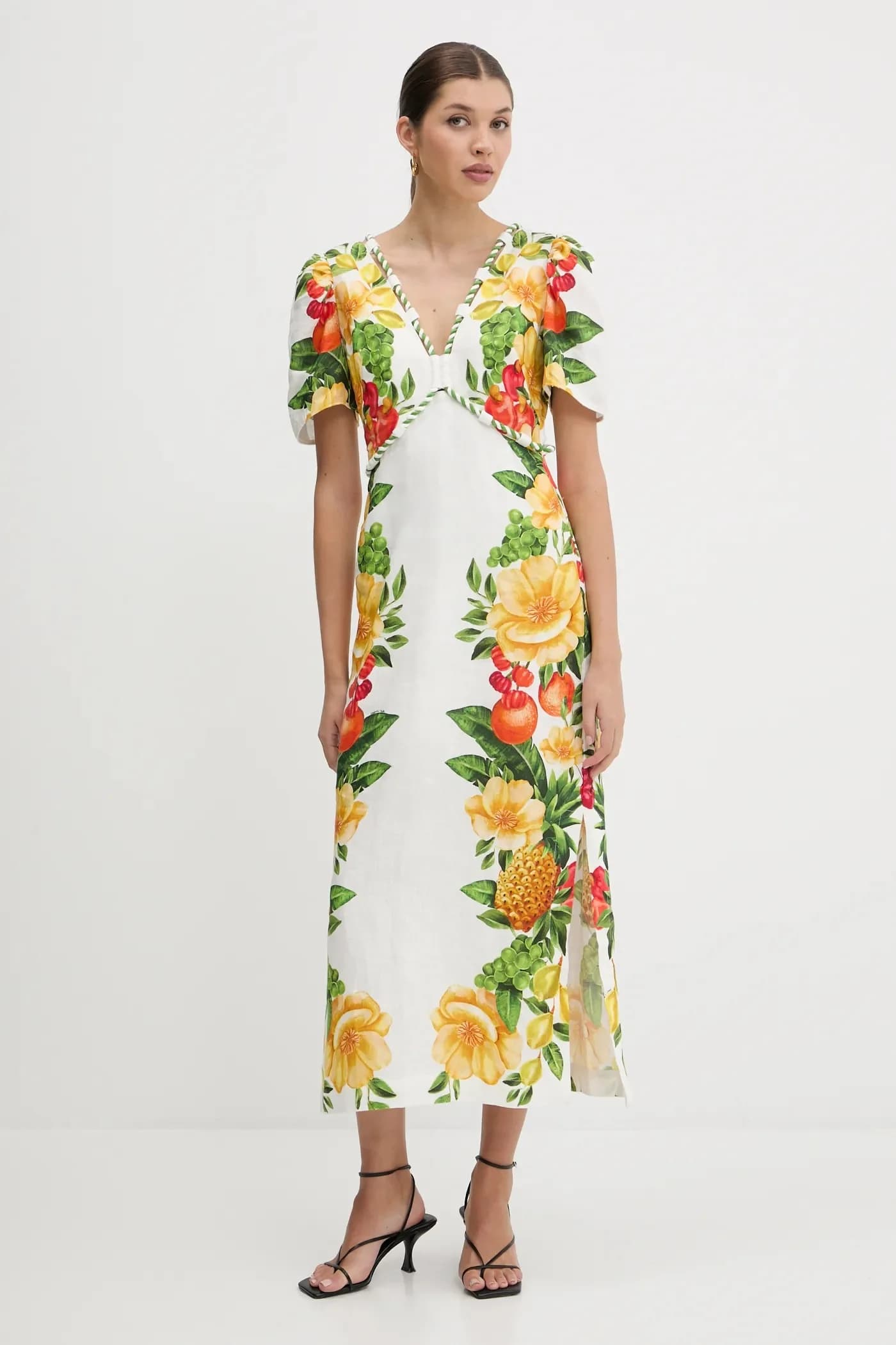 Льняное платье