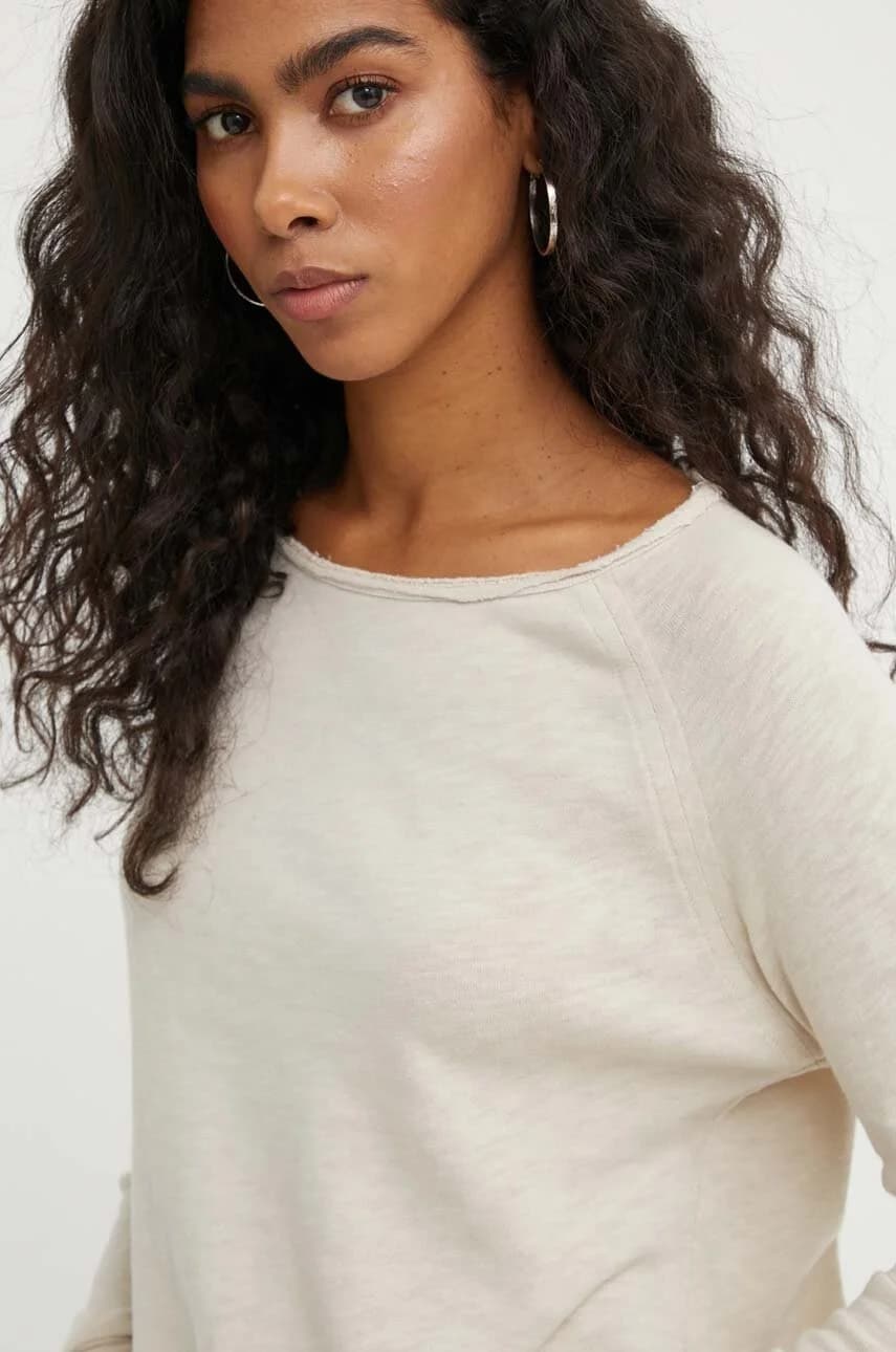 Хлопковая ФУТБОЛКА с длинными рукавами ML COL BATEAU - фото 4