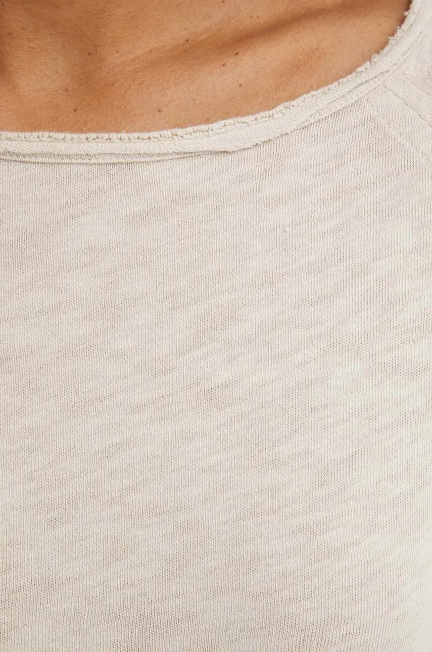 Хлопковая ФУТБОЛКА с длинными рукавами ML COL BATEAU - фото 5