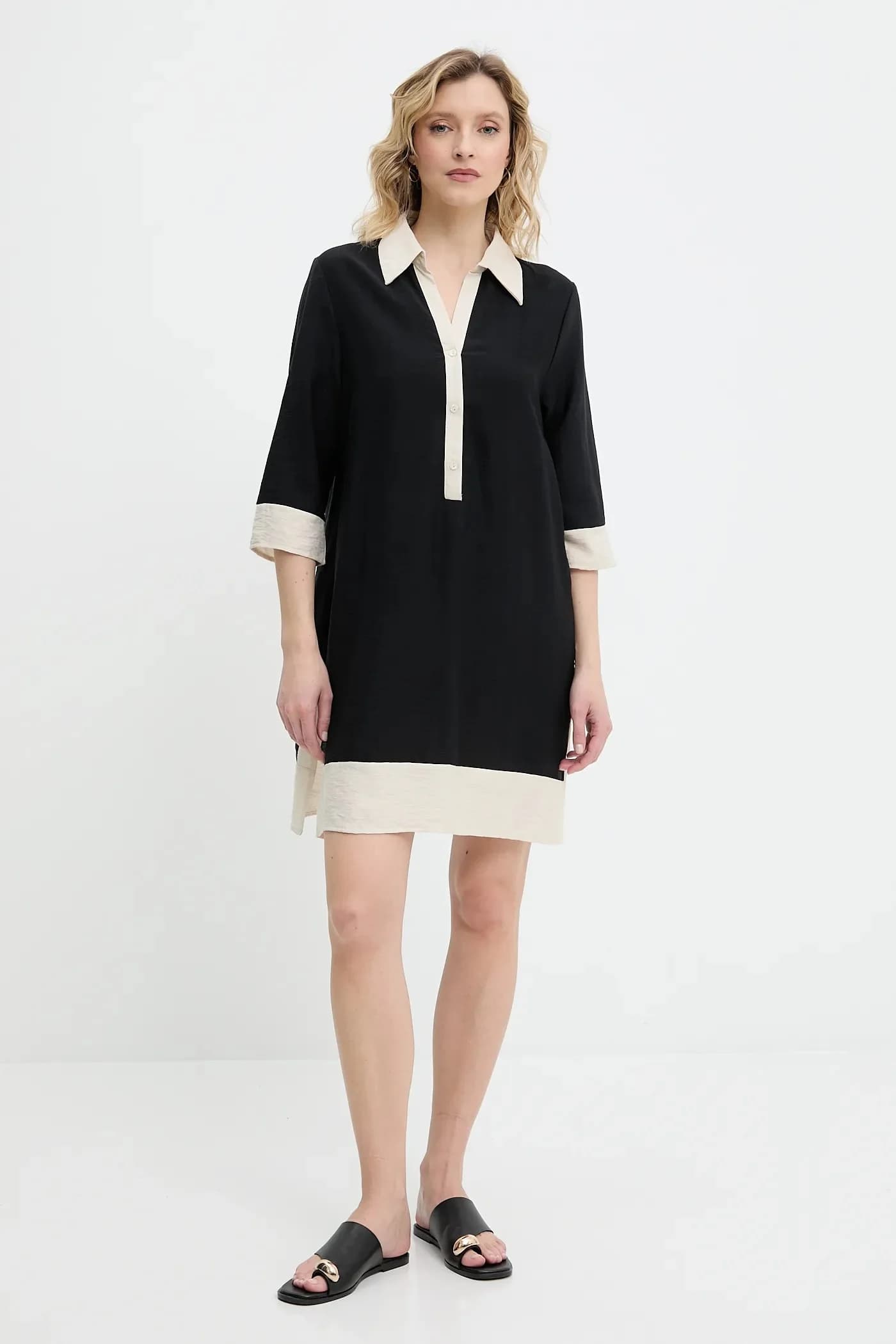 Льняное платье - фото 2