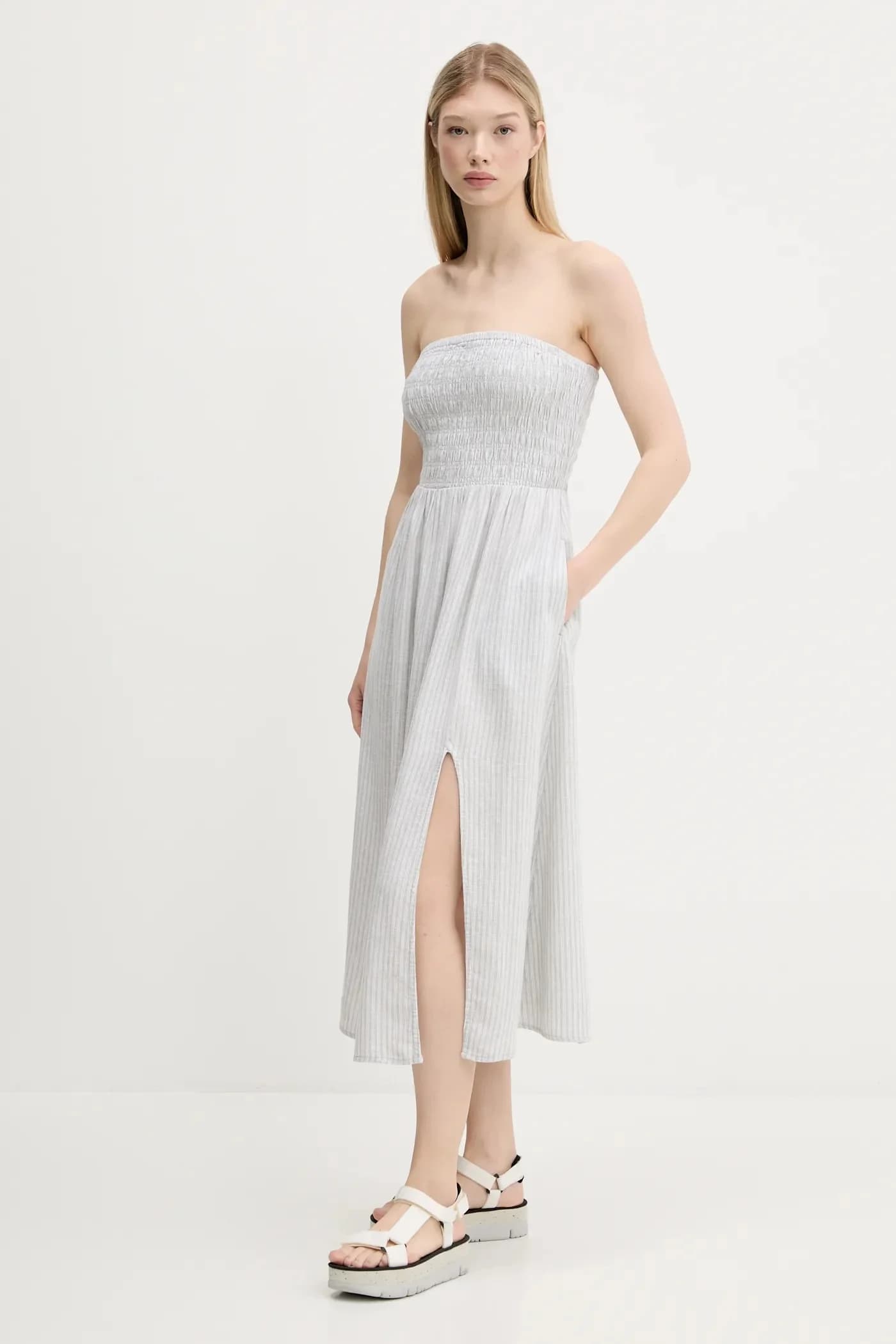 Льняное платье - фото 2