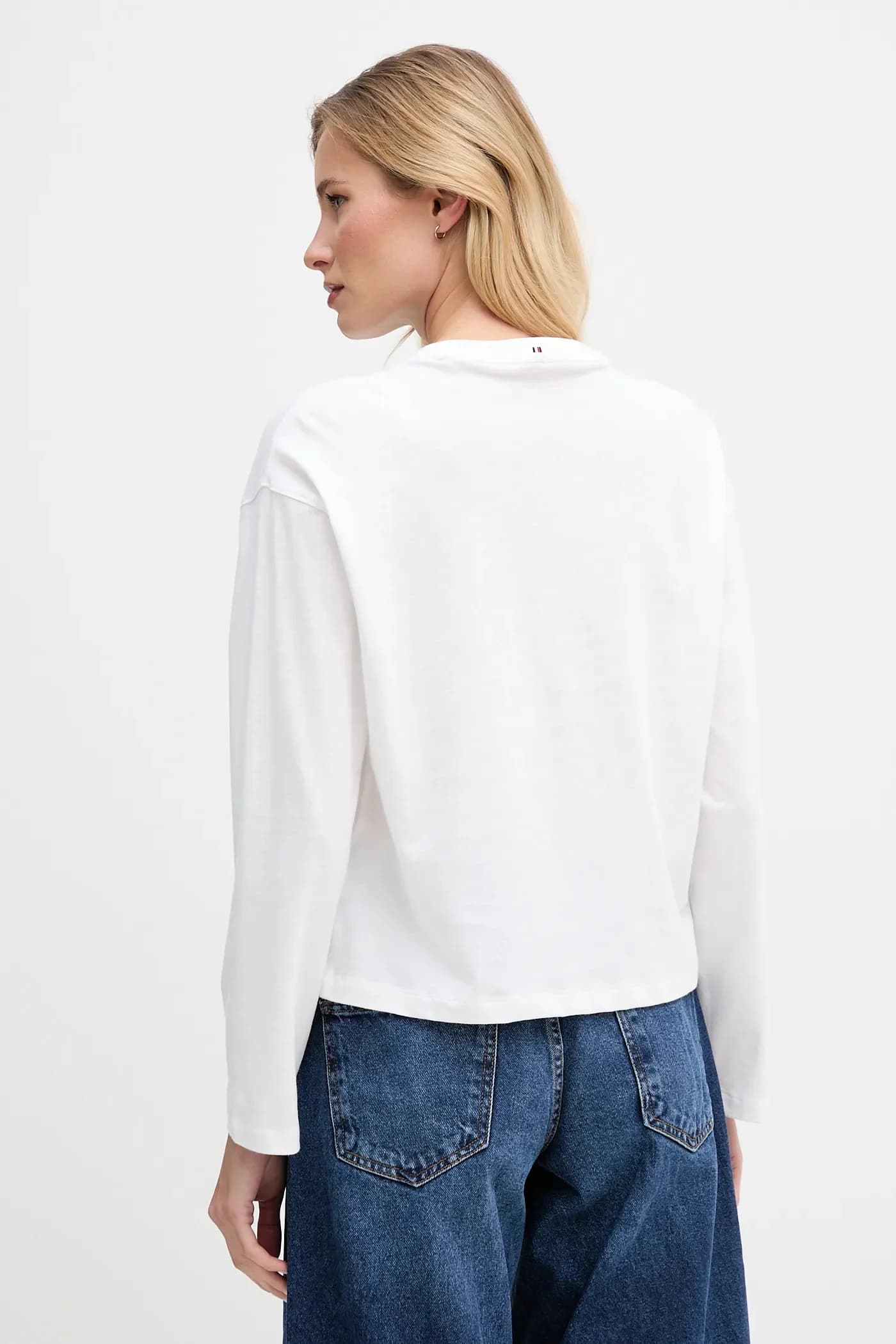 Хлопковая рубашка с длинным рукавом - фото 3