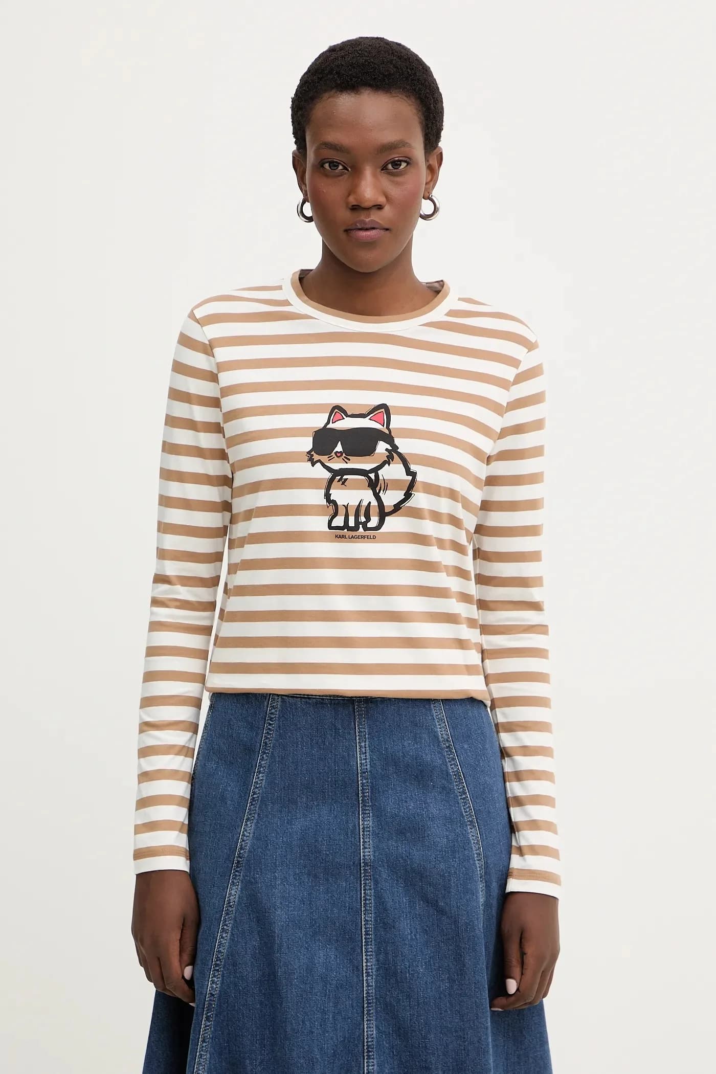 IKON хлопковая рубашка с длинными рукавами