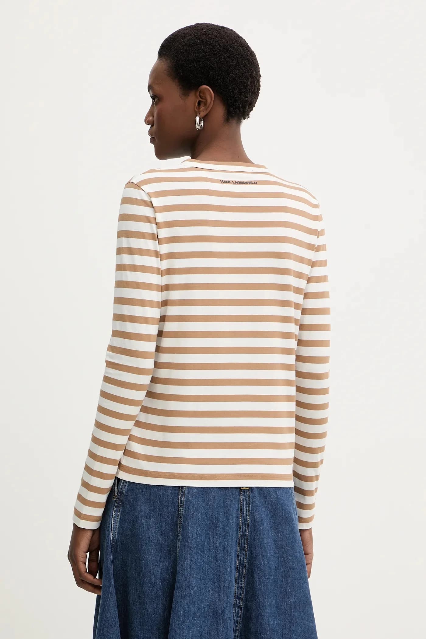 IKON хлопковая рубашка с длинными рукавами - фото 3