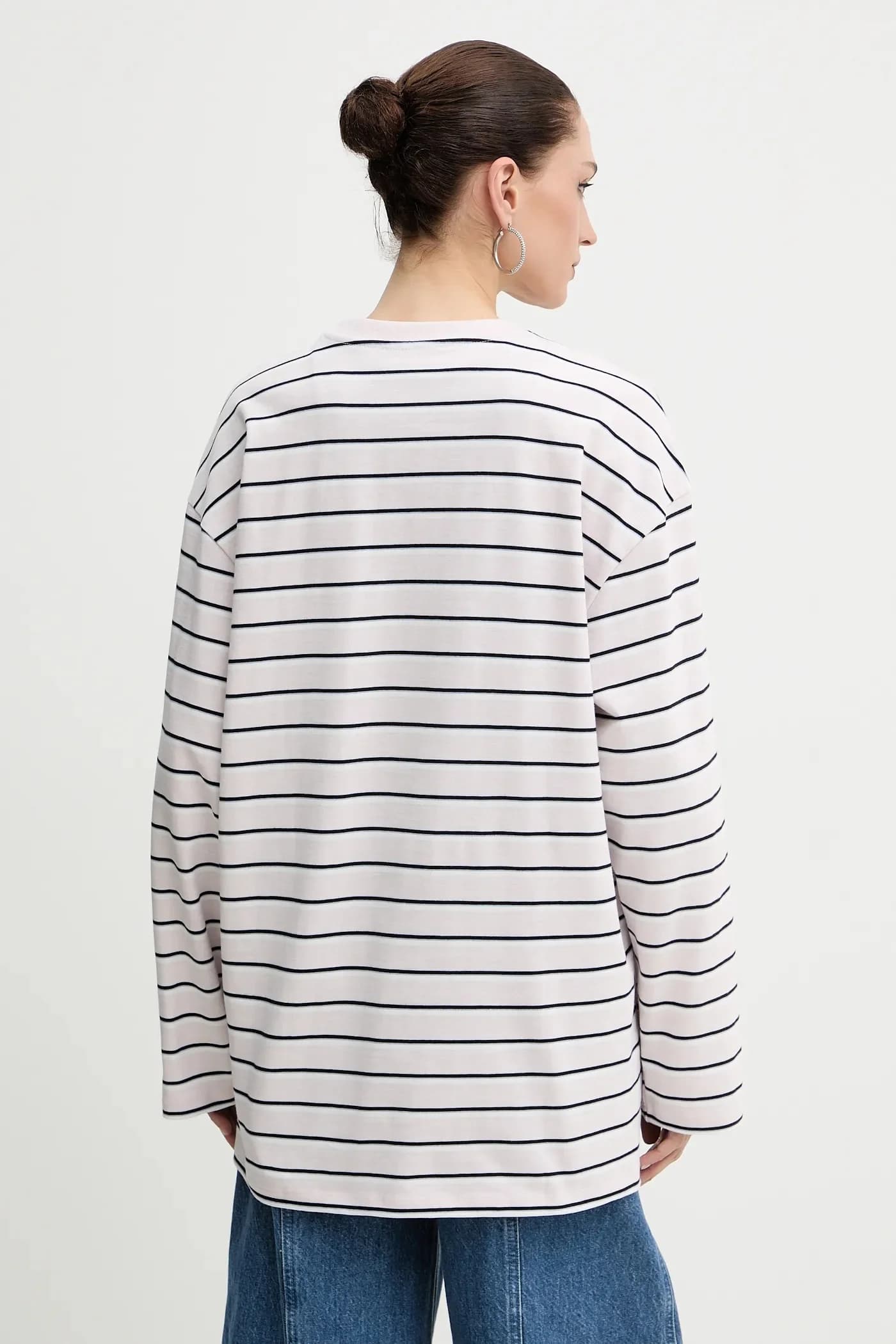 Хлопковая рубашка с длинным рукавом - фото 3