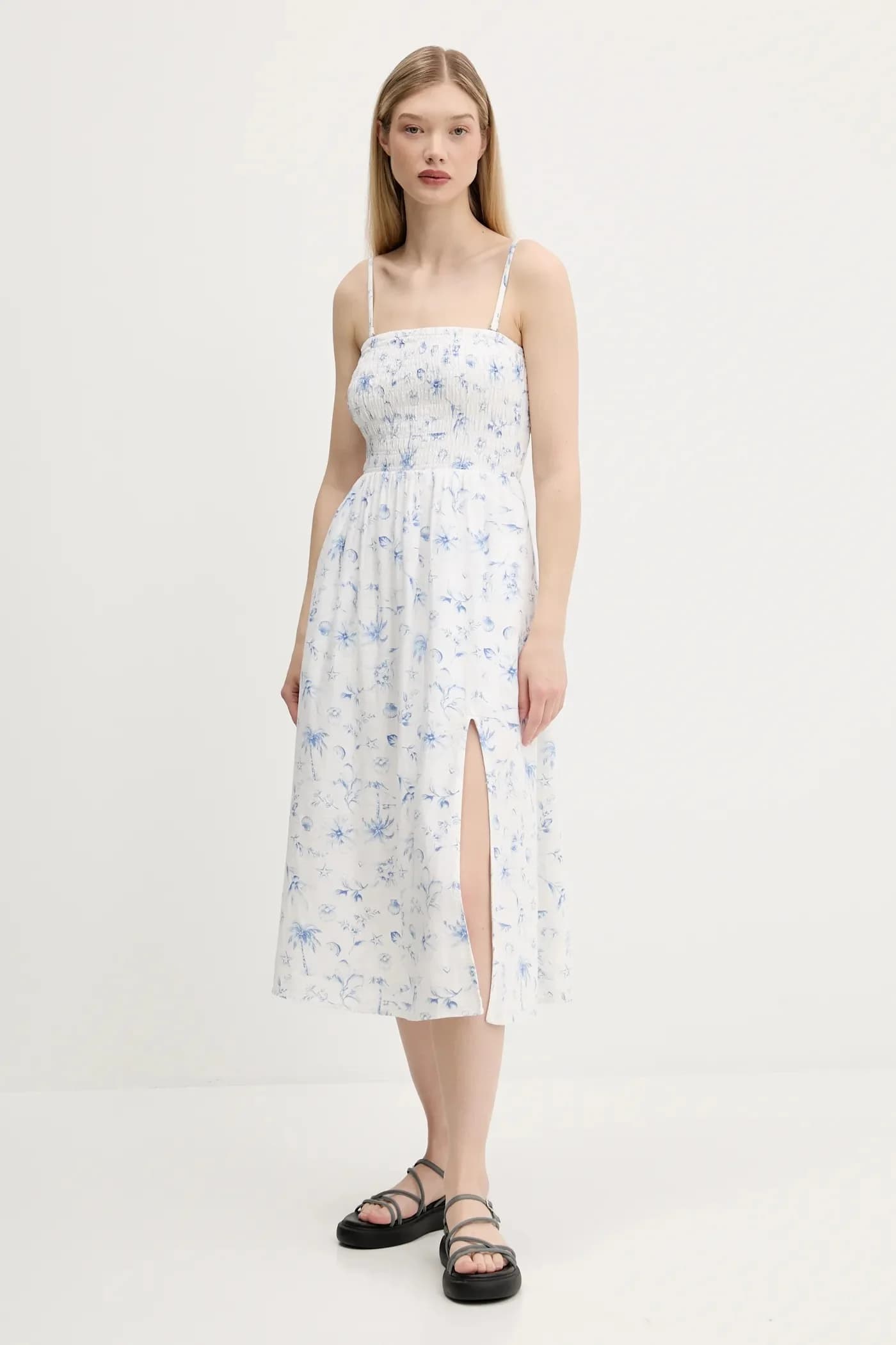 Льняное платье - фото 2