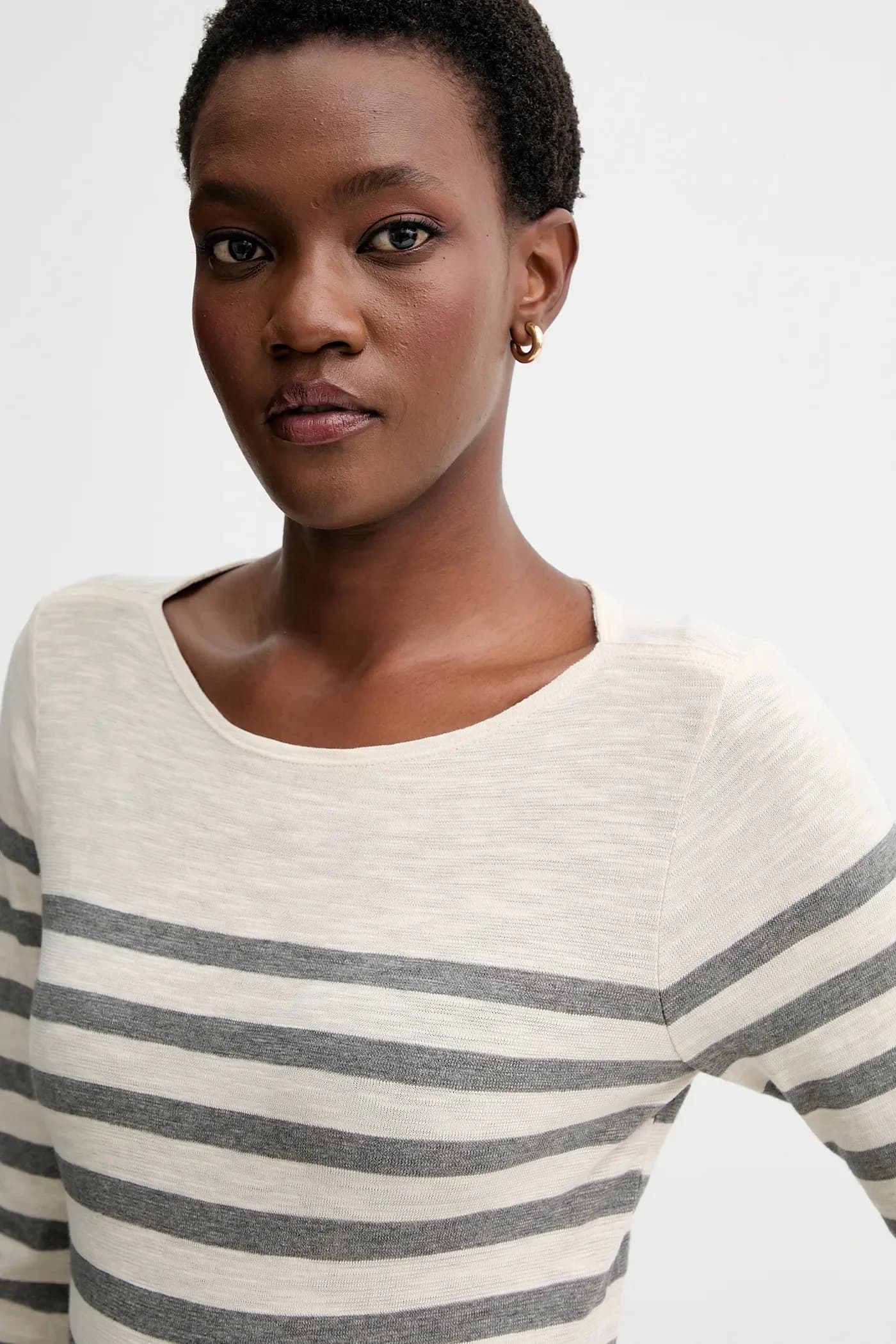 Хлопковая рубашка с длинным рукавом - фото 4