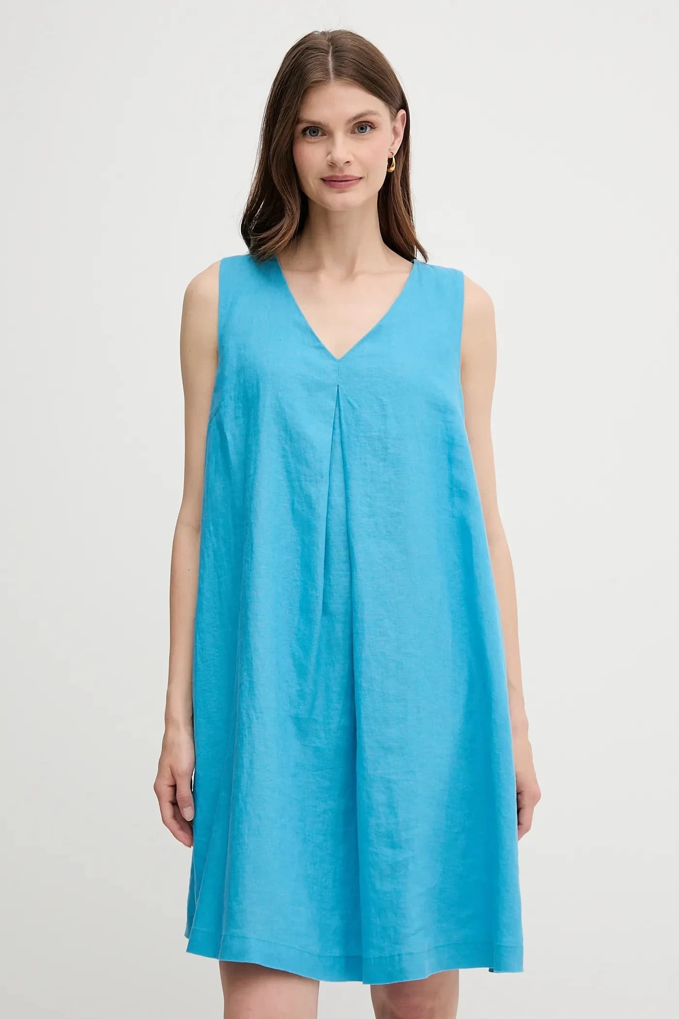 Льняное платье