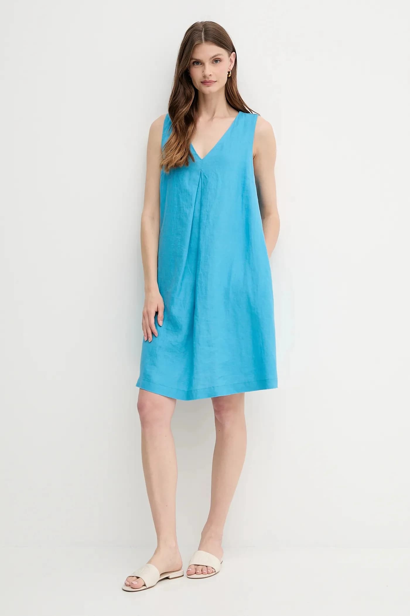 Льняное платье - фото 2