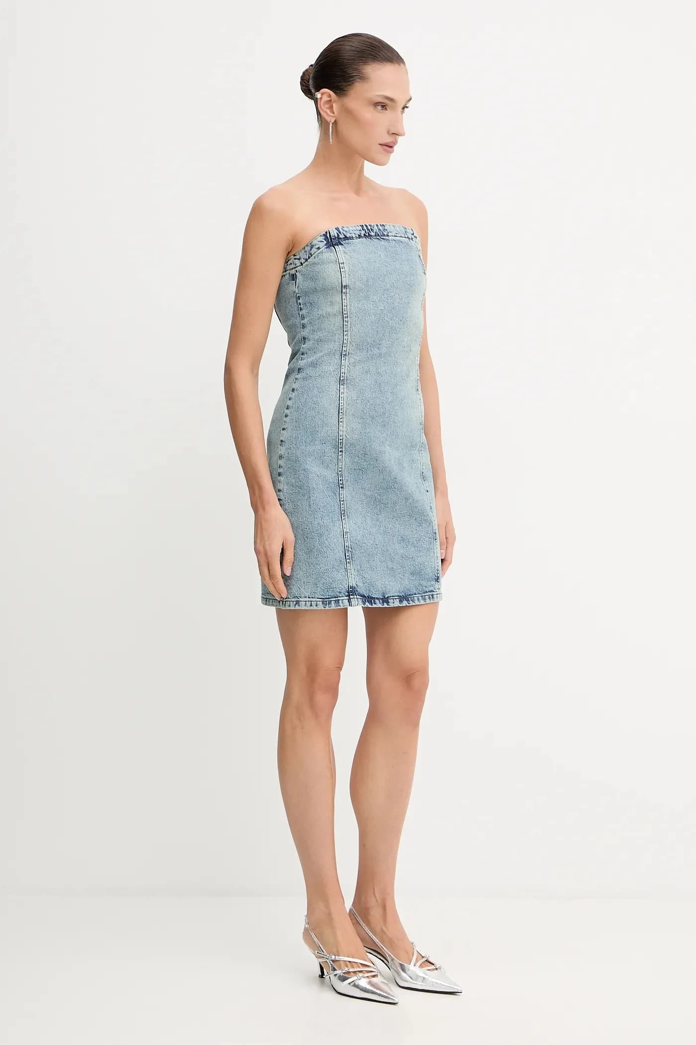 Джинсовое платье - фото 2