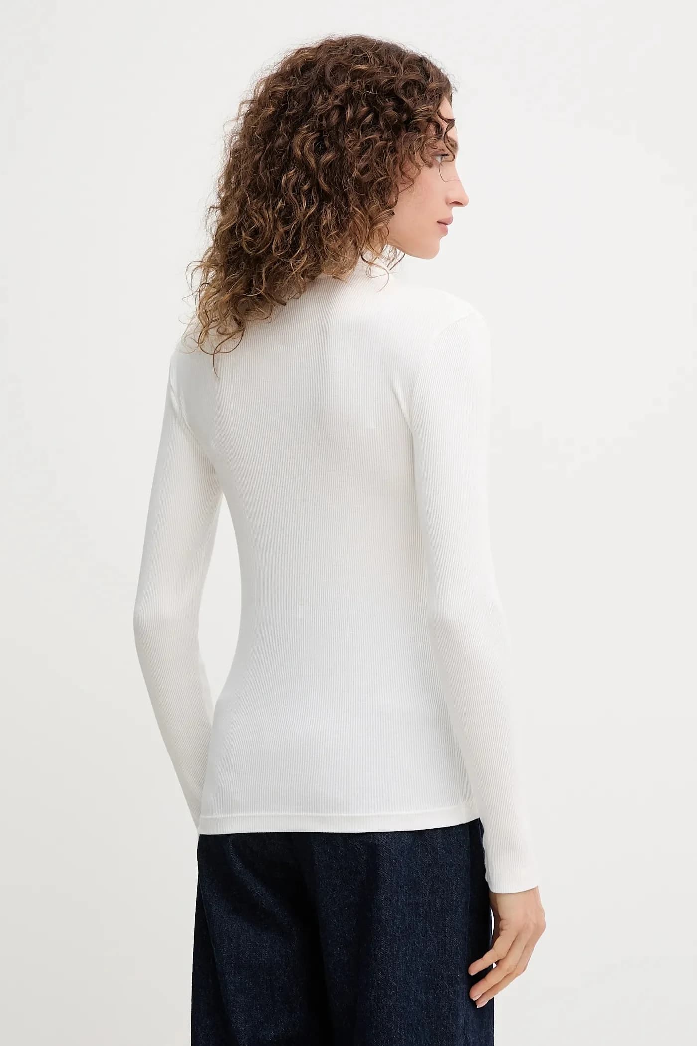 Хлопковая рубашка с длинным рукавом - фото 3