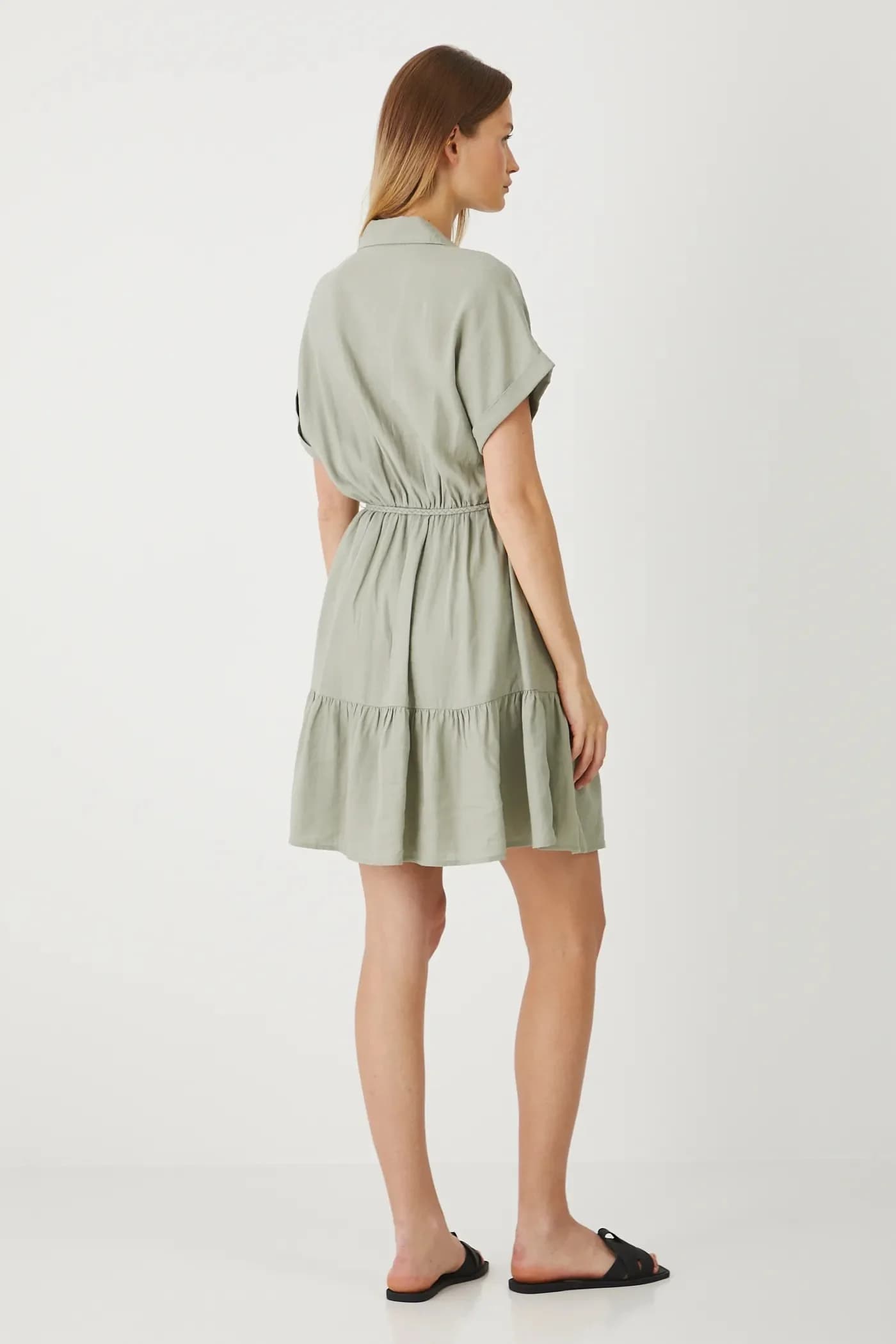 Льняное платье - фото 3