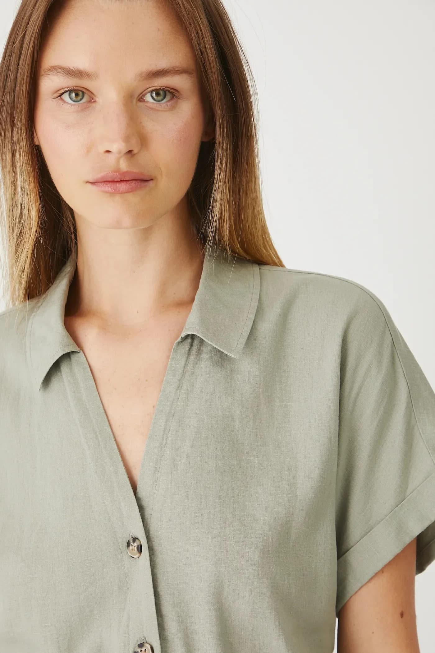 Льняное платье - фото 4