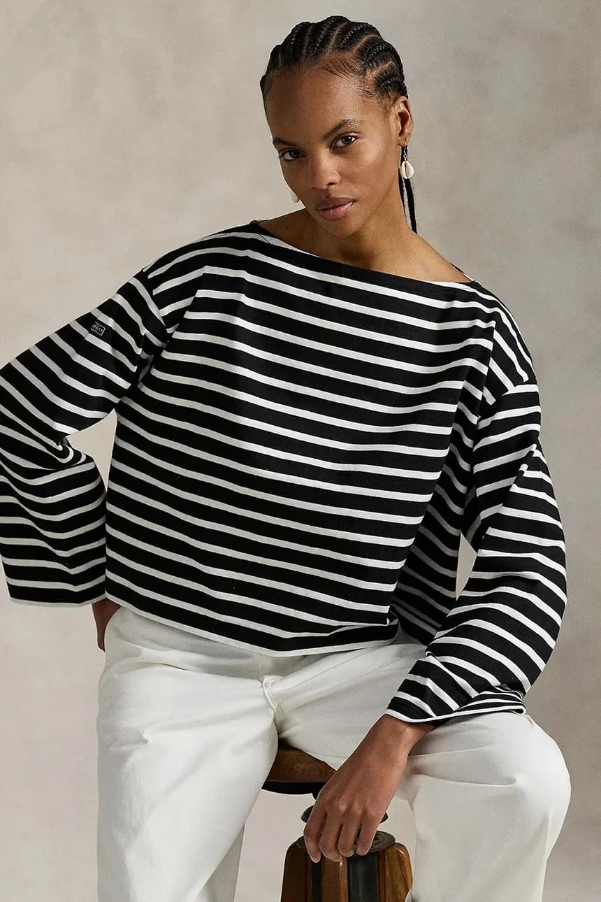 Хлопковая рубашка с длинным рукавом - фото 5