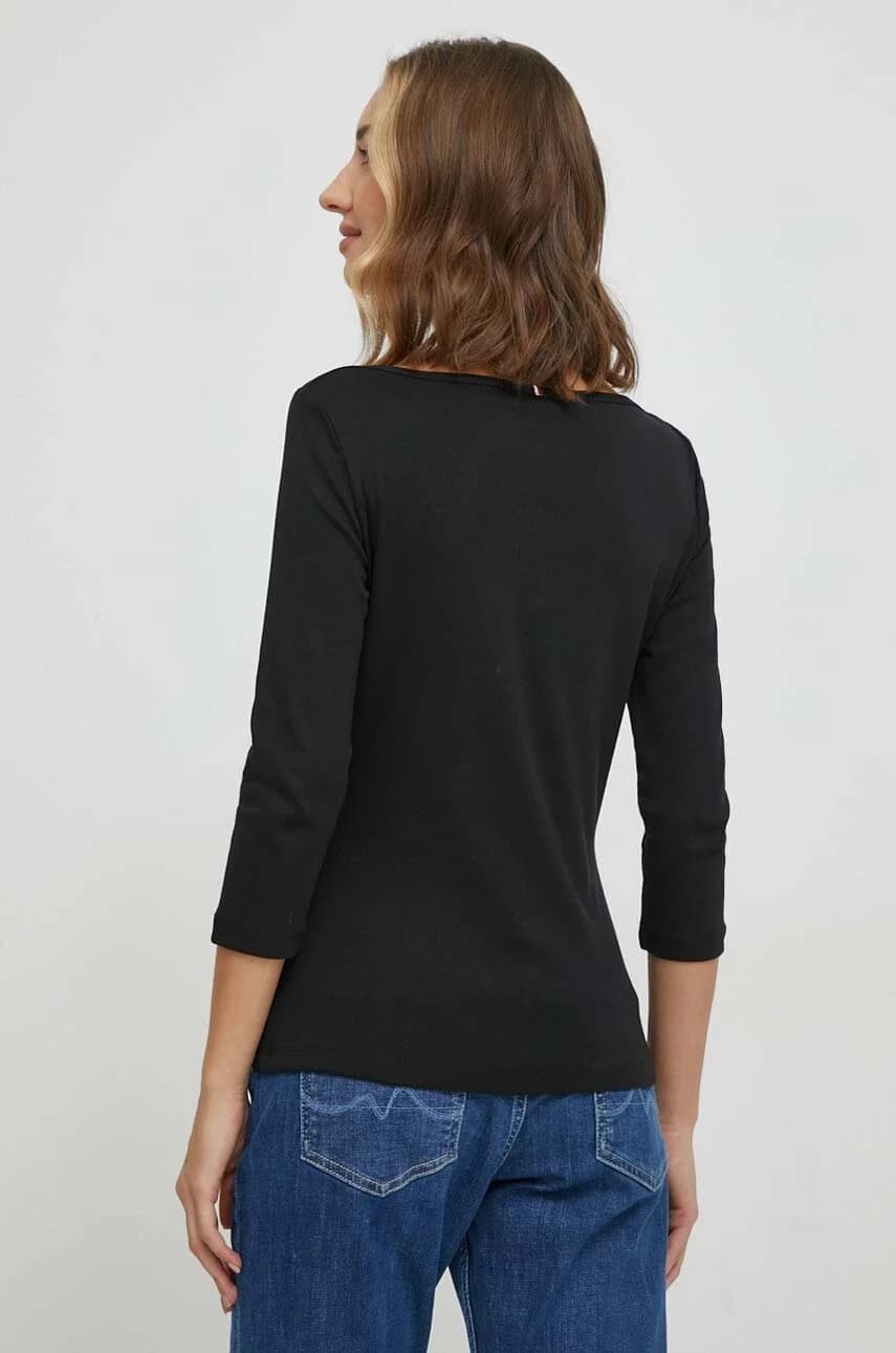 Хлопковая рубашка с длинным рукавом - фото 3