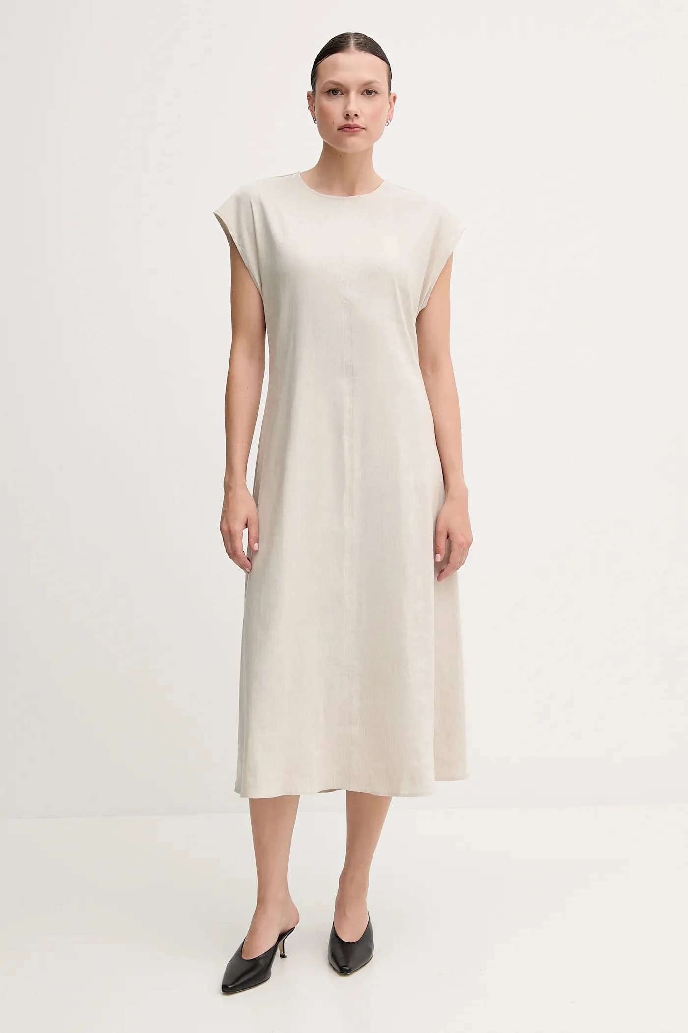 Льняное платье