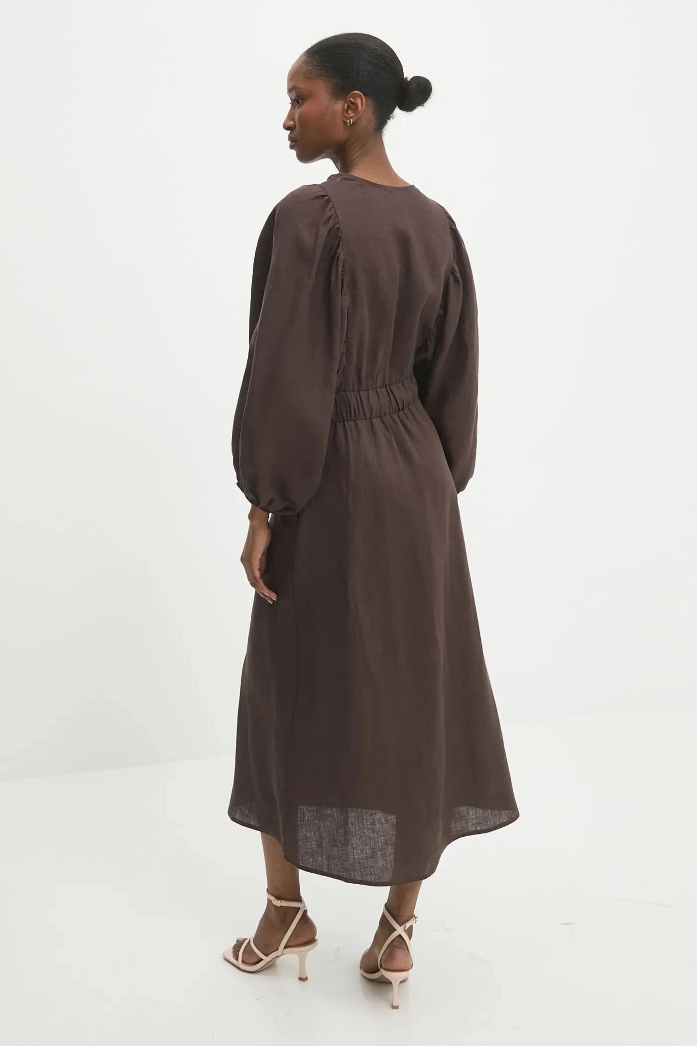 Льняное платье - фото 3