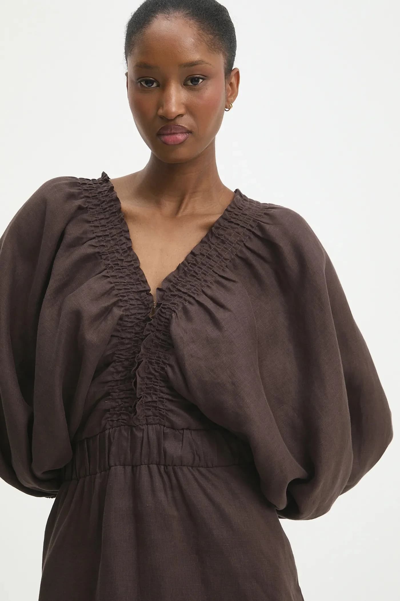 Льняное платье - фото 4