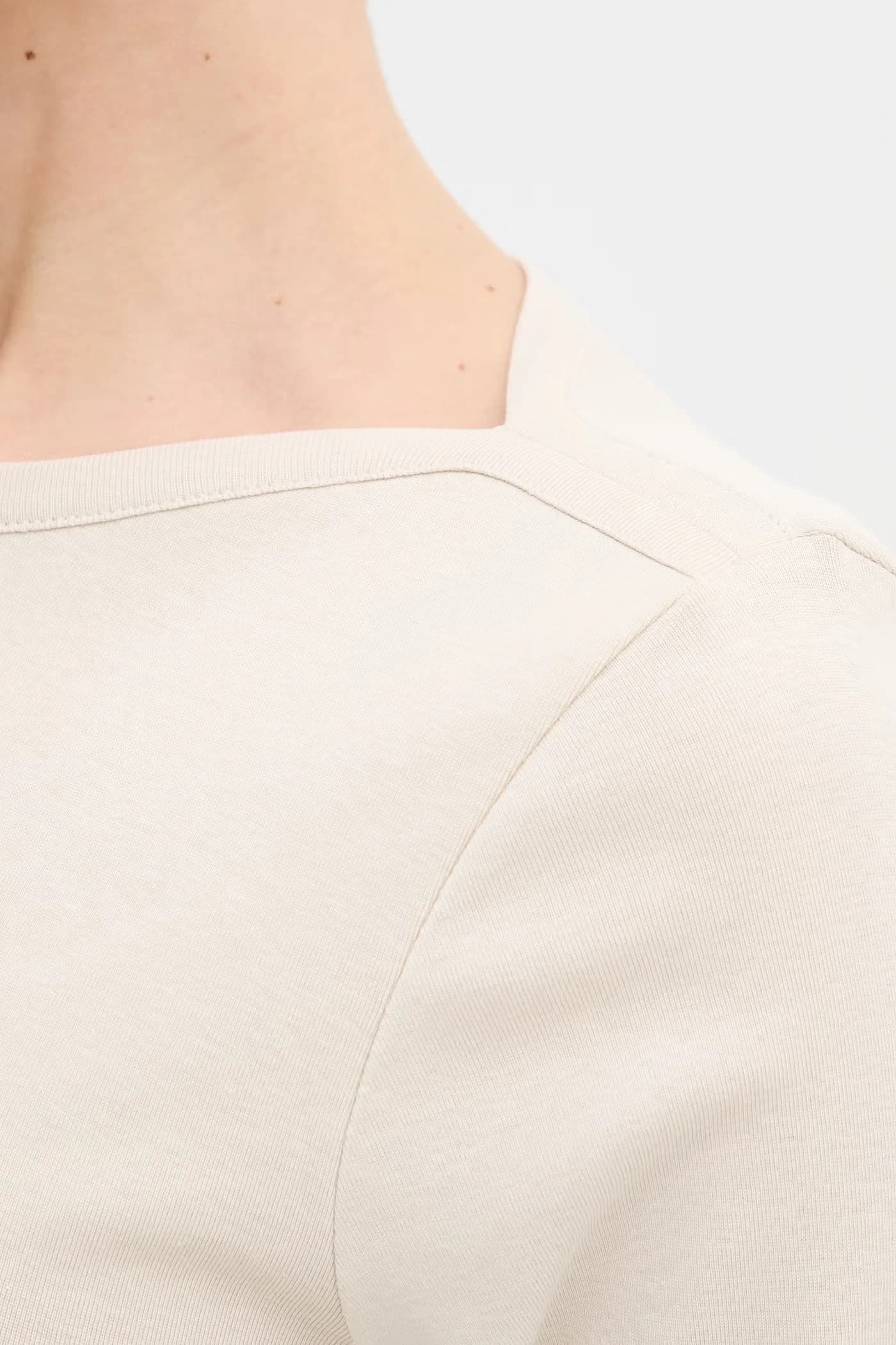 Хлопковая рубашка с длинным рукавом - фото 5