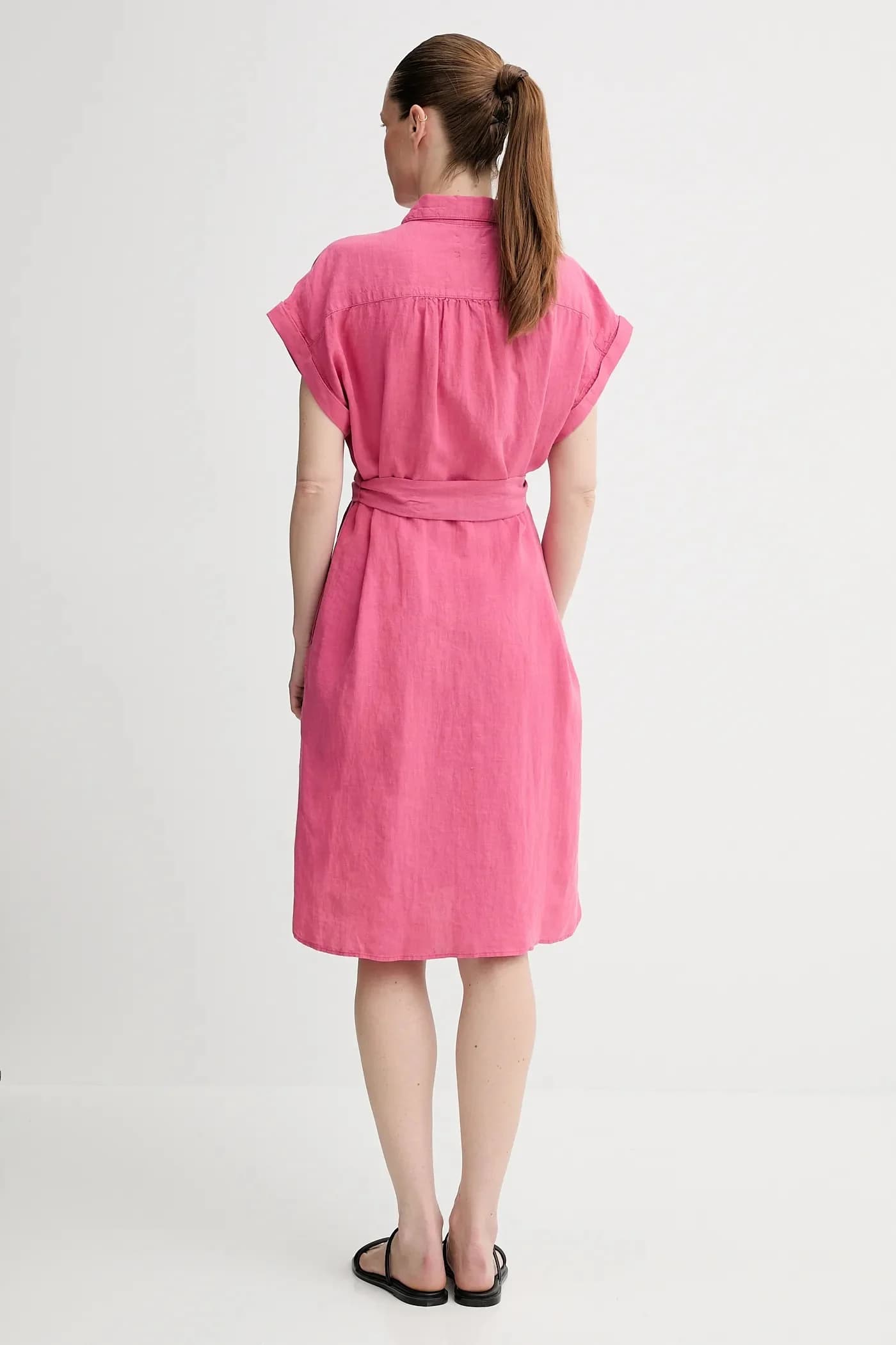 Льняное платье - фото 3