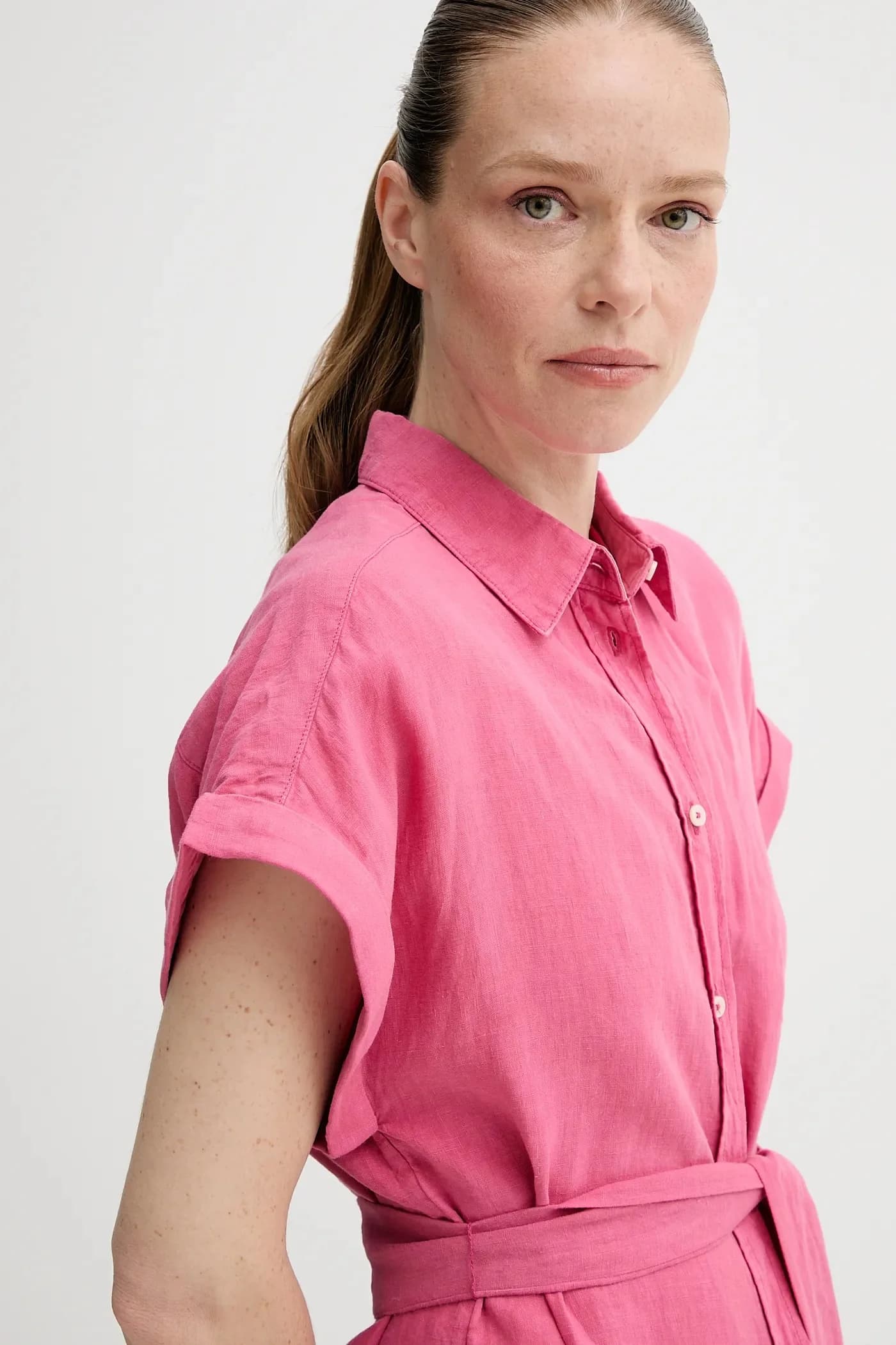 Льняное платье - фото 4