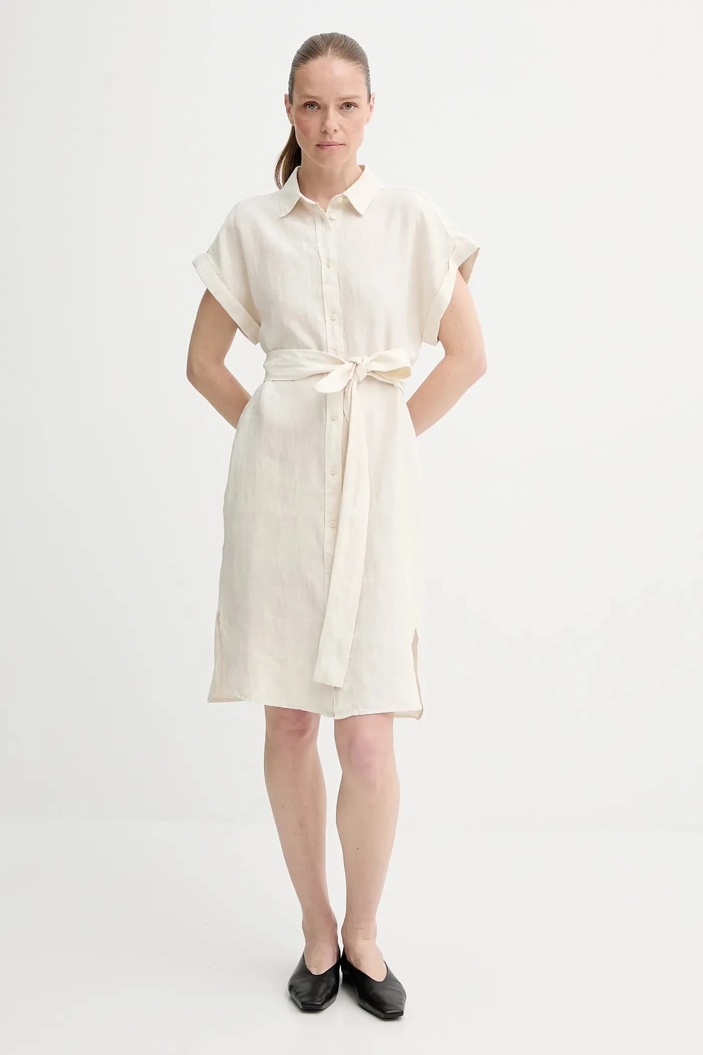 Льняное платье - фото 2