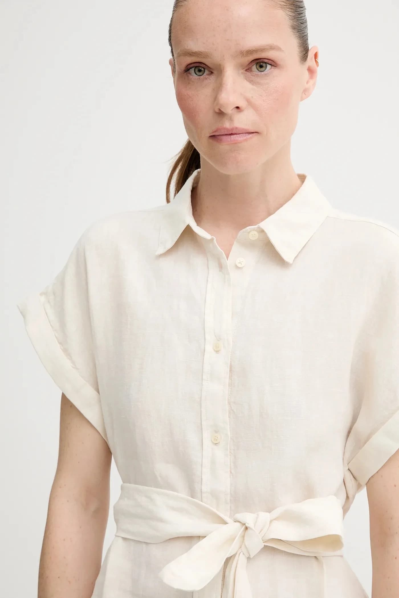 Льняное платье - фото 4