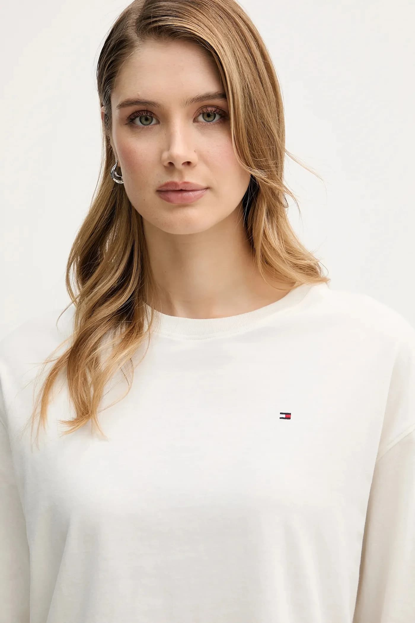 Хлопковая рубашка с длинным рукавом - фото 4