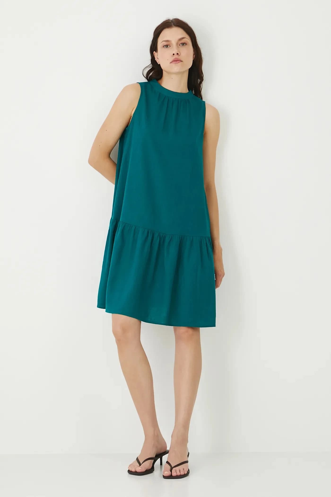 Льняное платье - фото 2