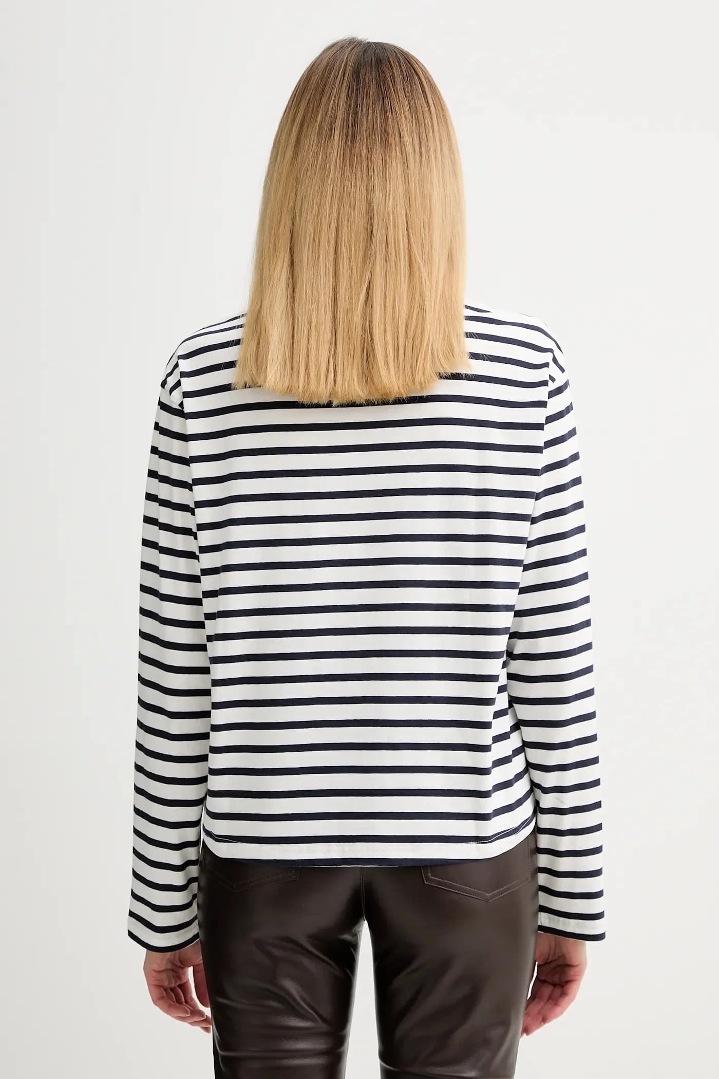 Хлопковая рубашка с длинным рукавом - фото 3