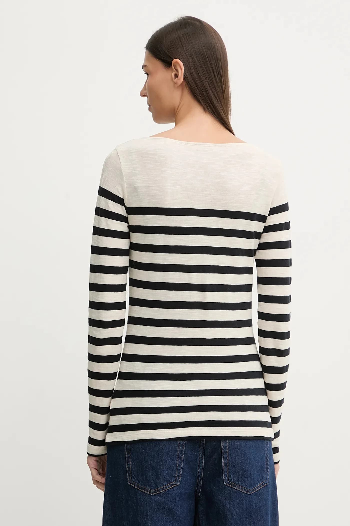 Хлопковая рубашка с длинным рукавом - фото 3