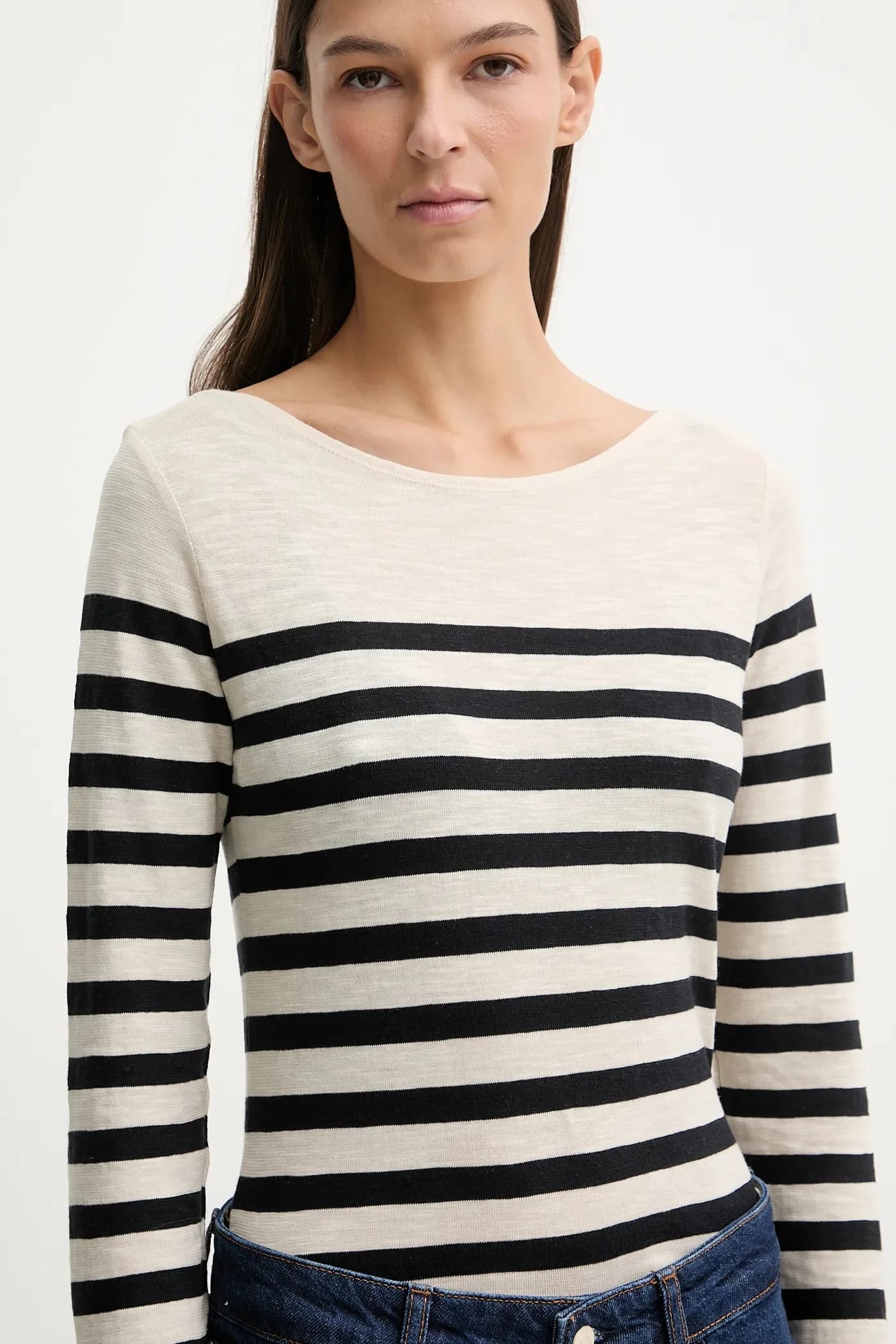 Хлопковая рубашка с длинным рукавом - фото 4