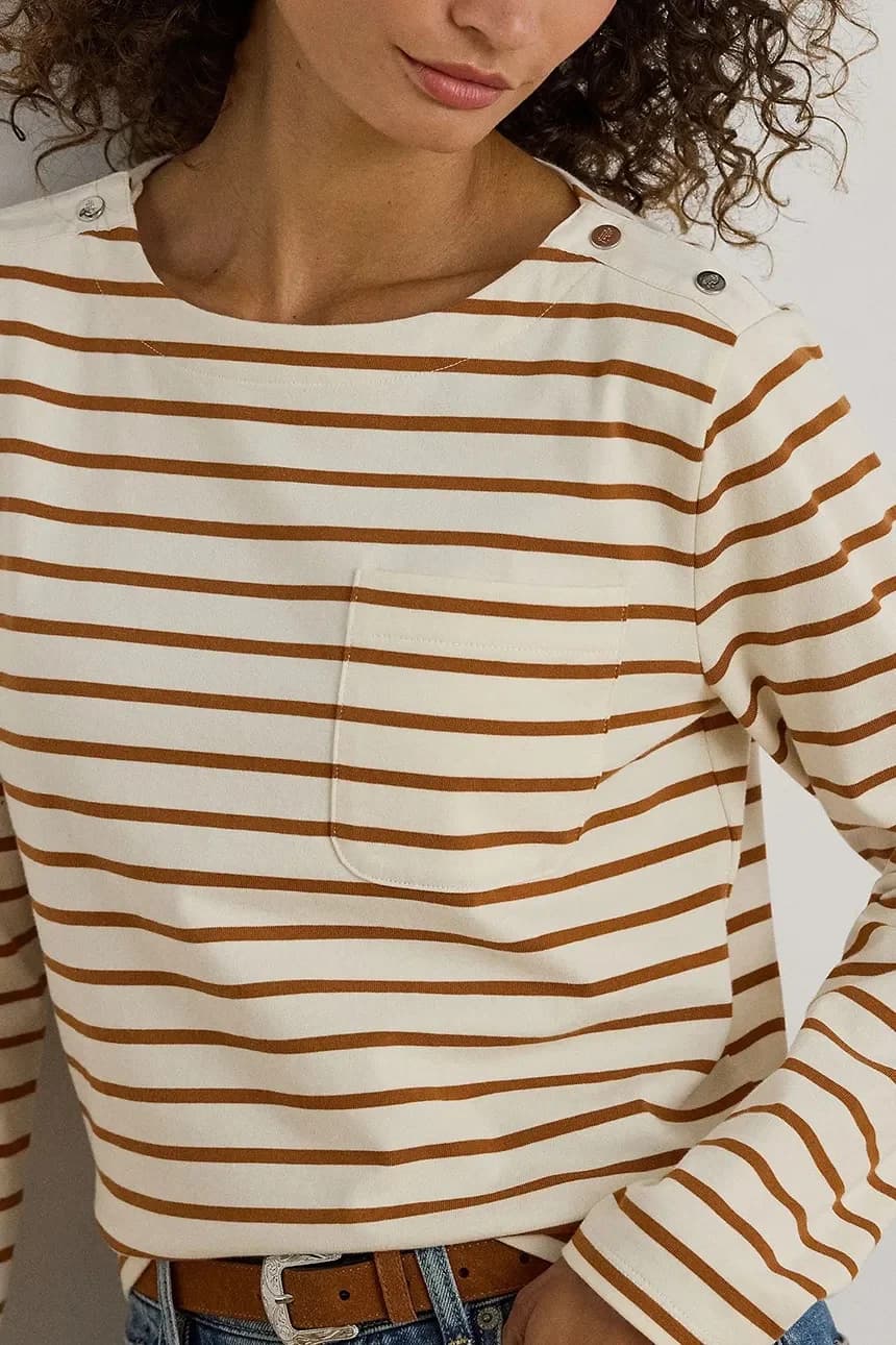 Хлопковая рубашка с длинным рукавом - фото 4