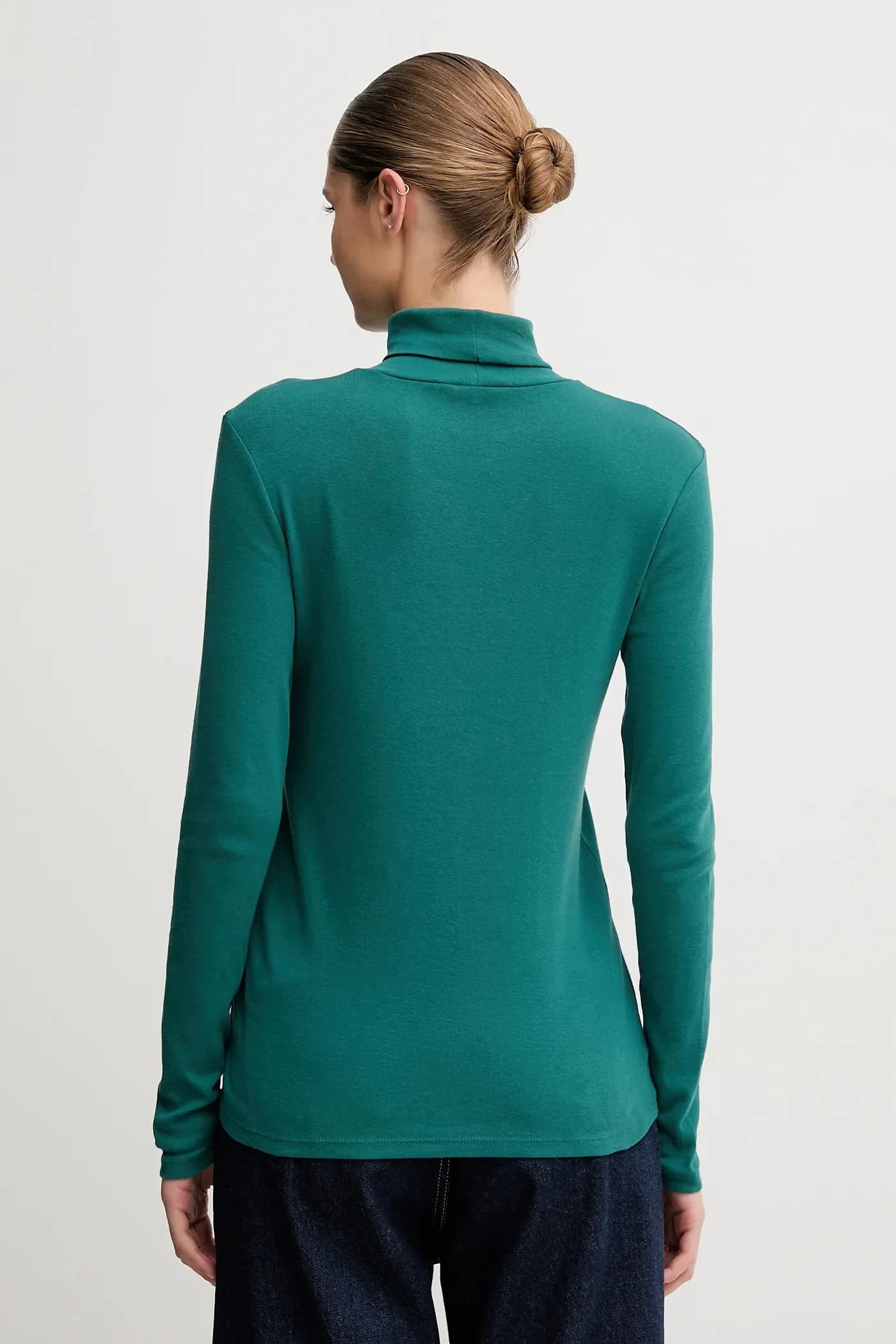 Хлопковая рубашка с длинным рукавом - фото 2