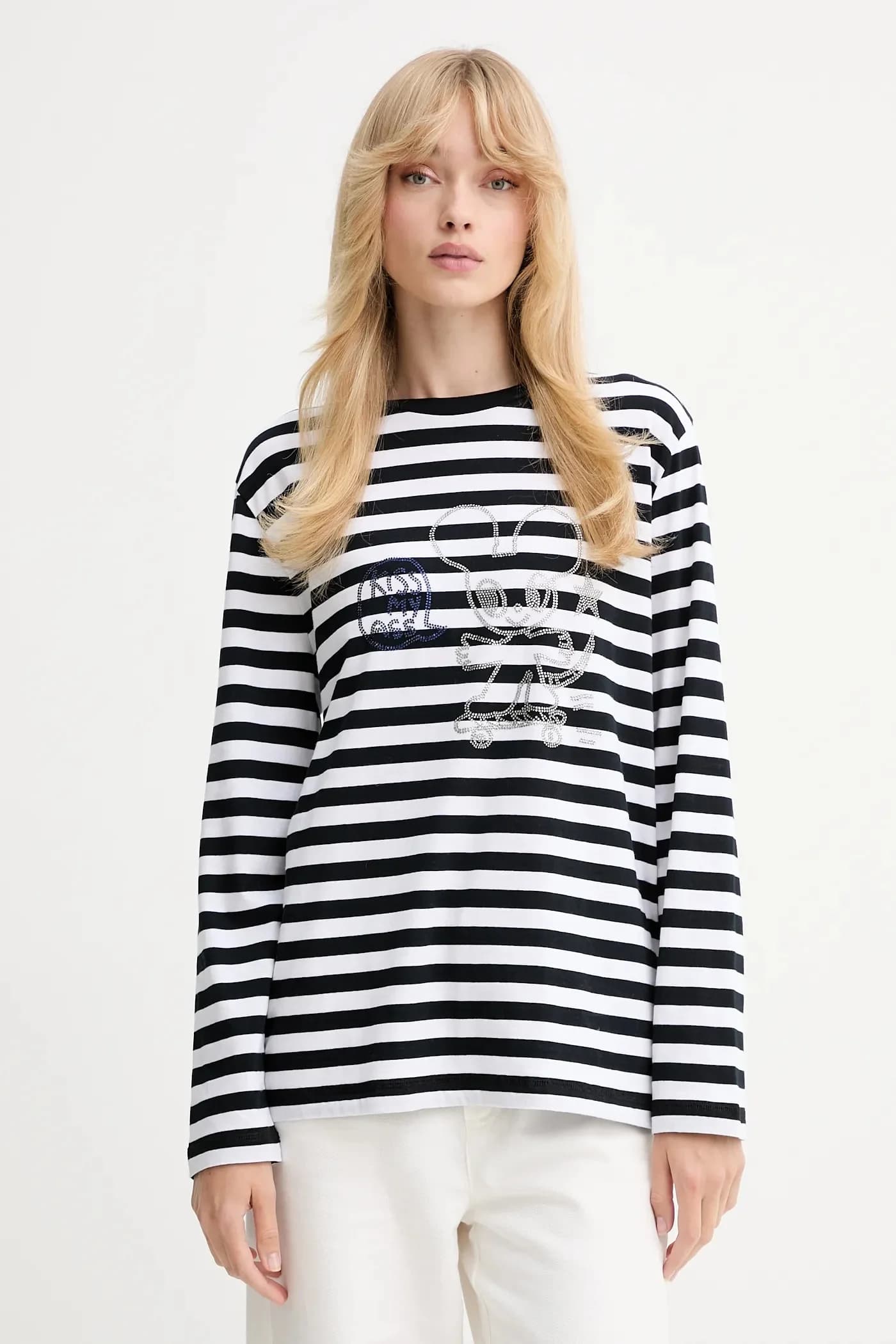 Хлопковая рубашка с длинным рукавом